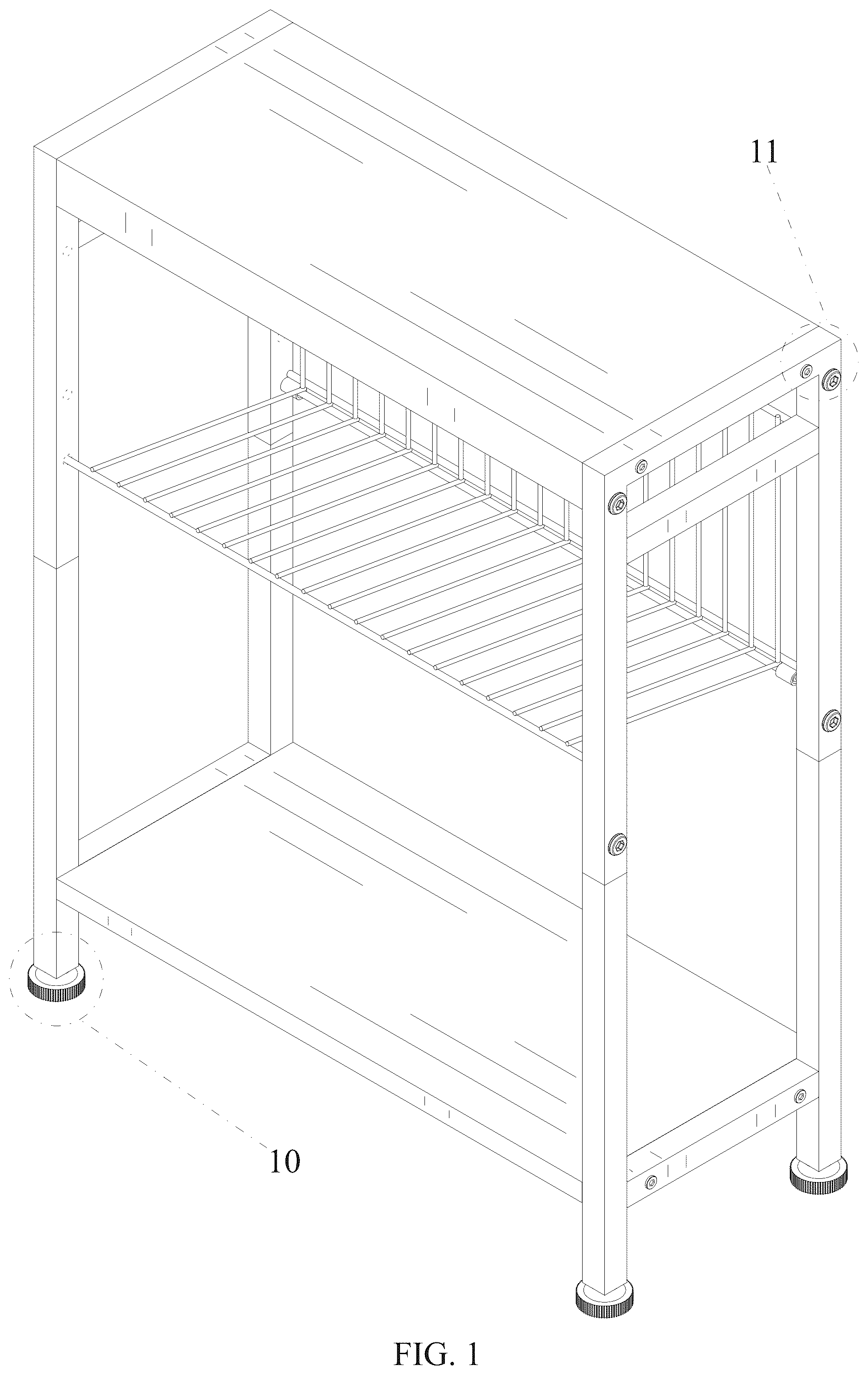 Patent USD1078347 Figure 1 – Table
