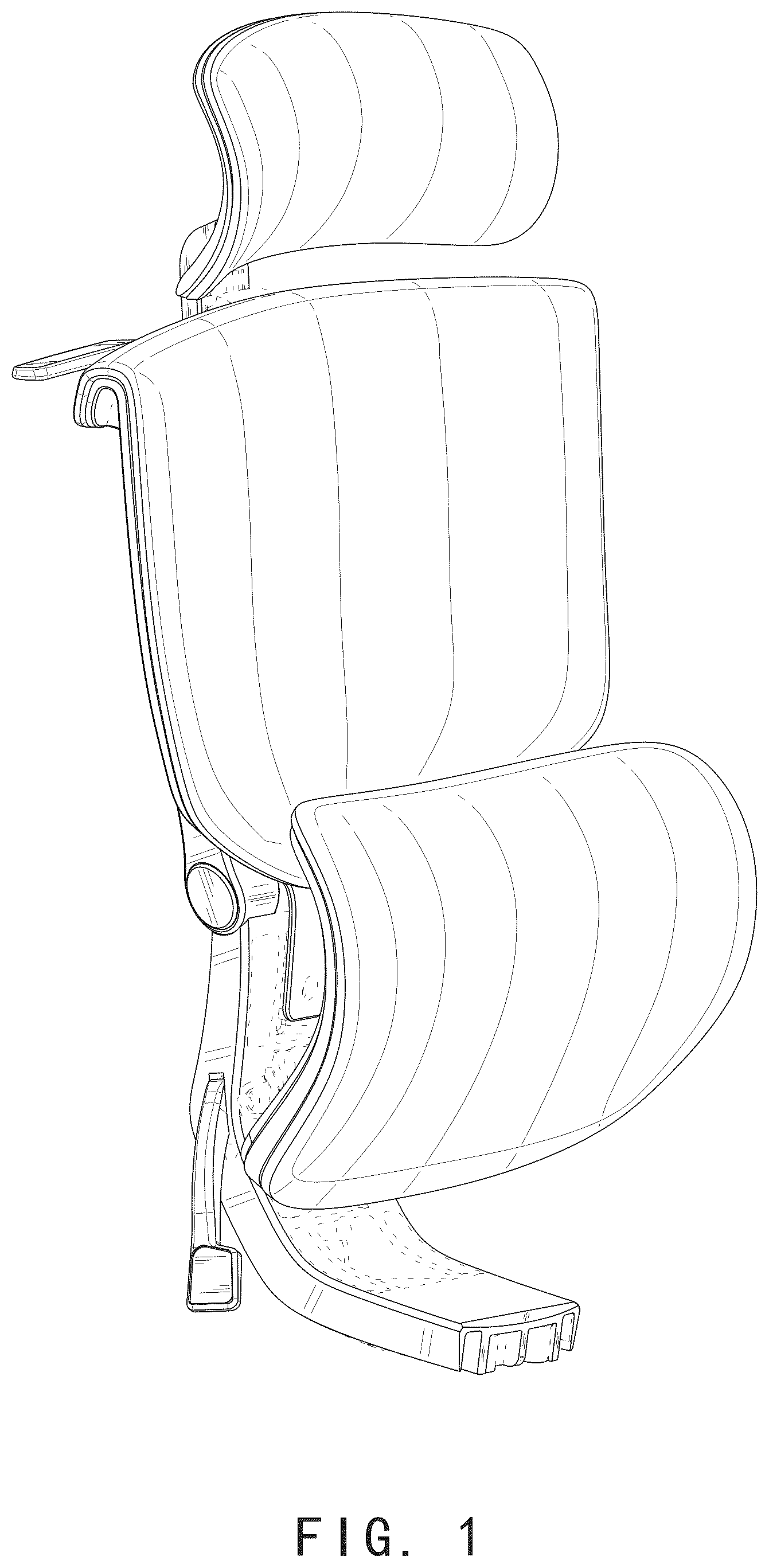 Patent USD1078351 Figure 1 – Chair back