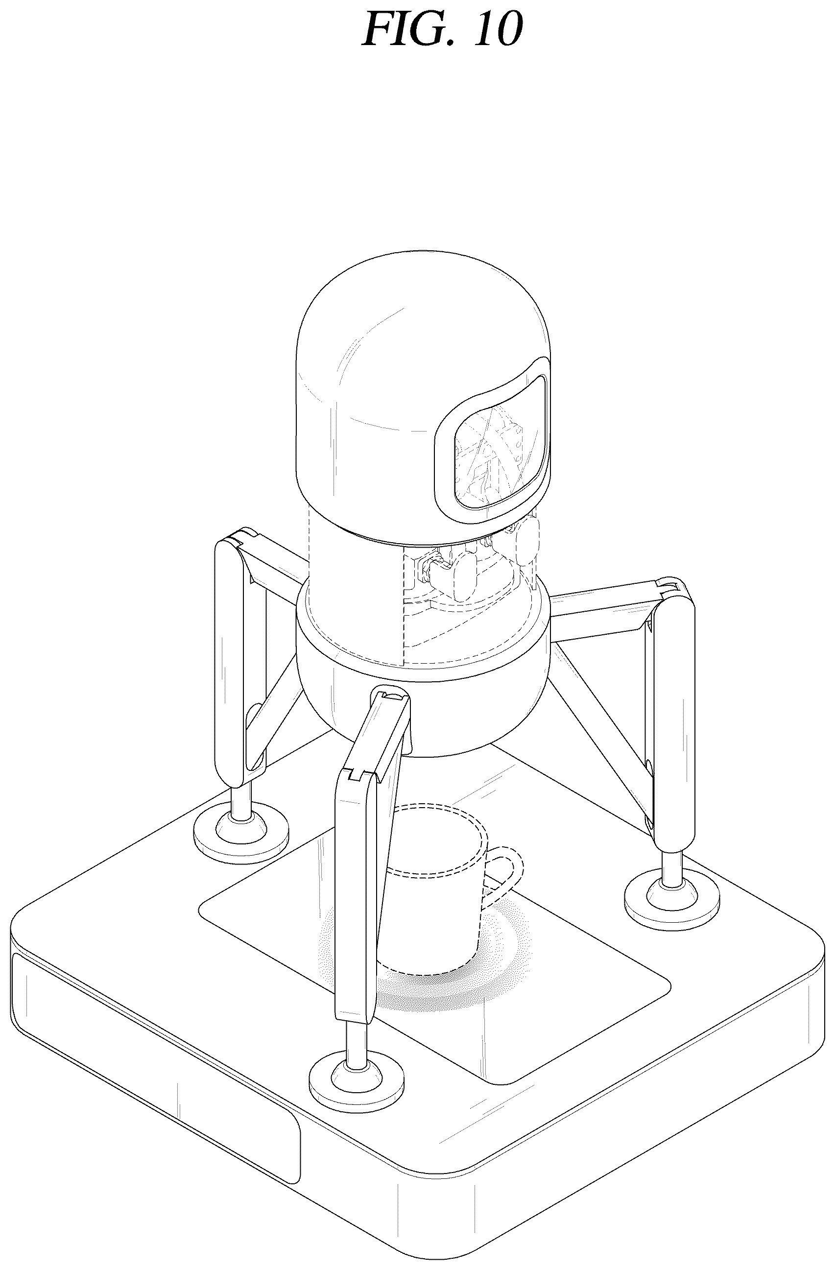 Patent USD1078352 Figure 10 – Coffee machine