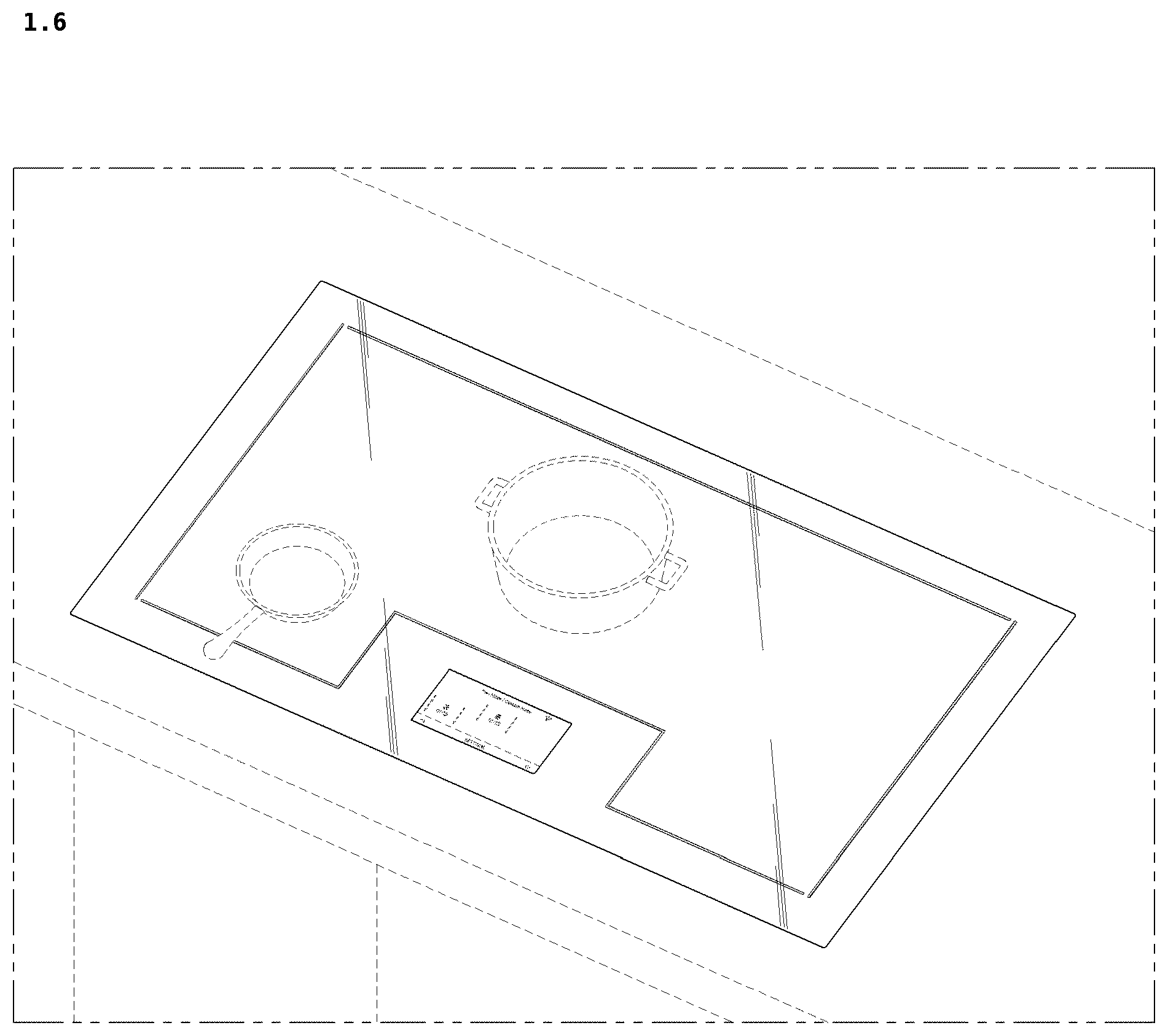 Patent USD1078361 Figure 6 – Induction range