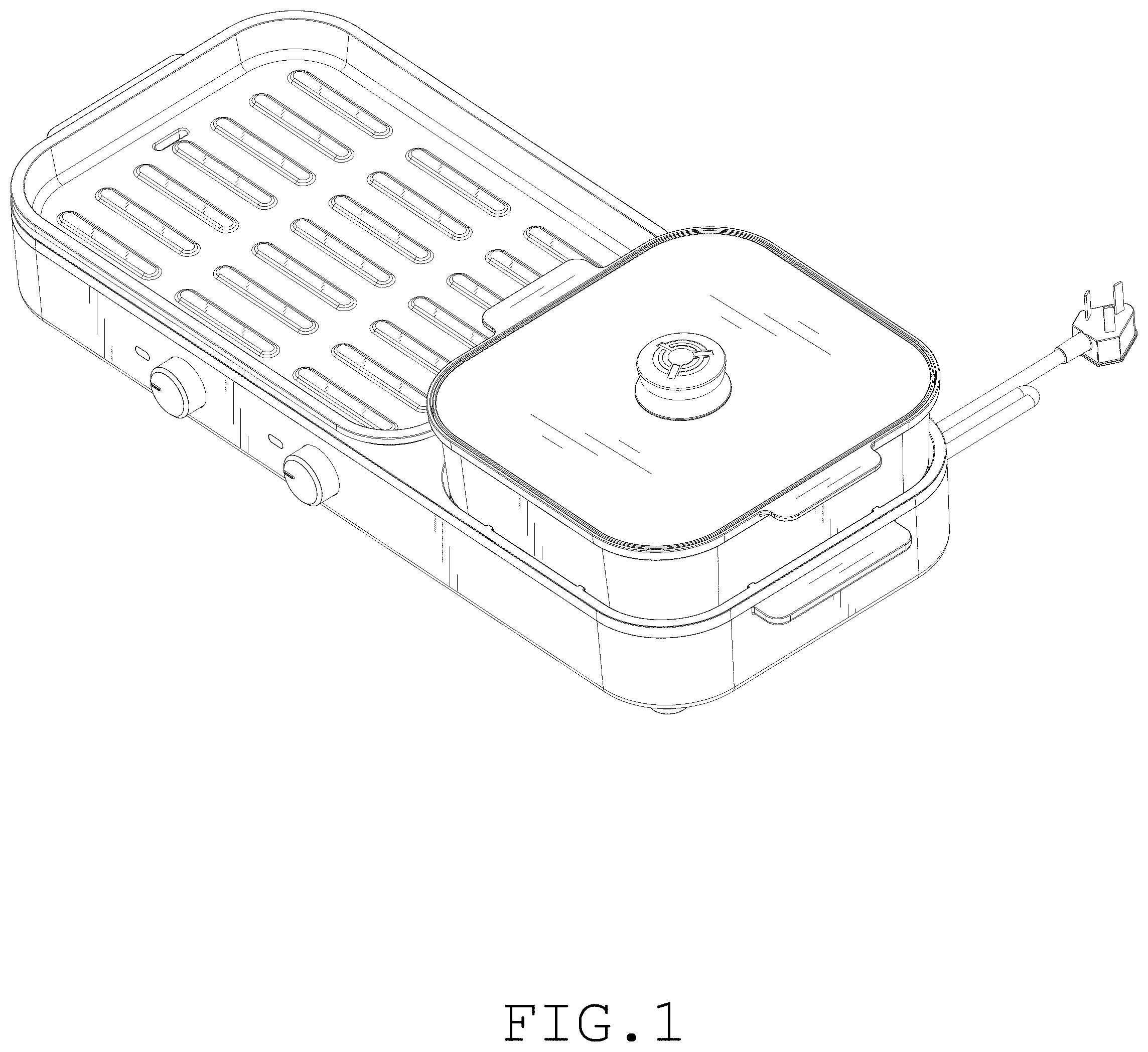 Patent USD1078363 Figure 1 – Electric grill