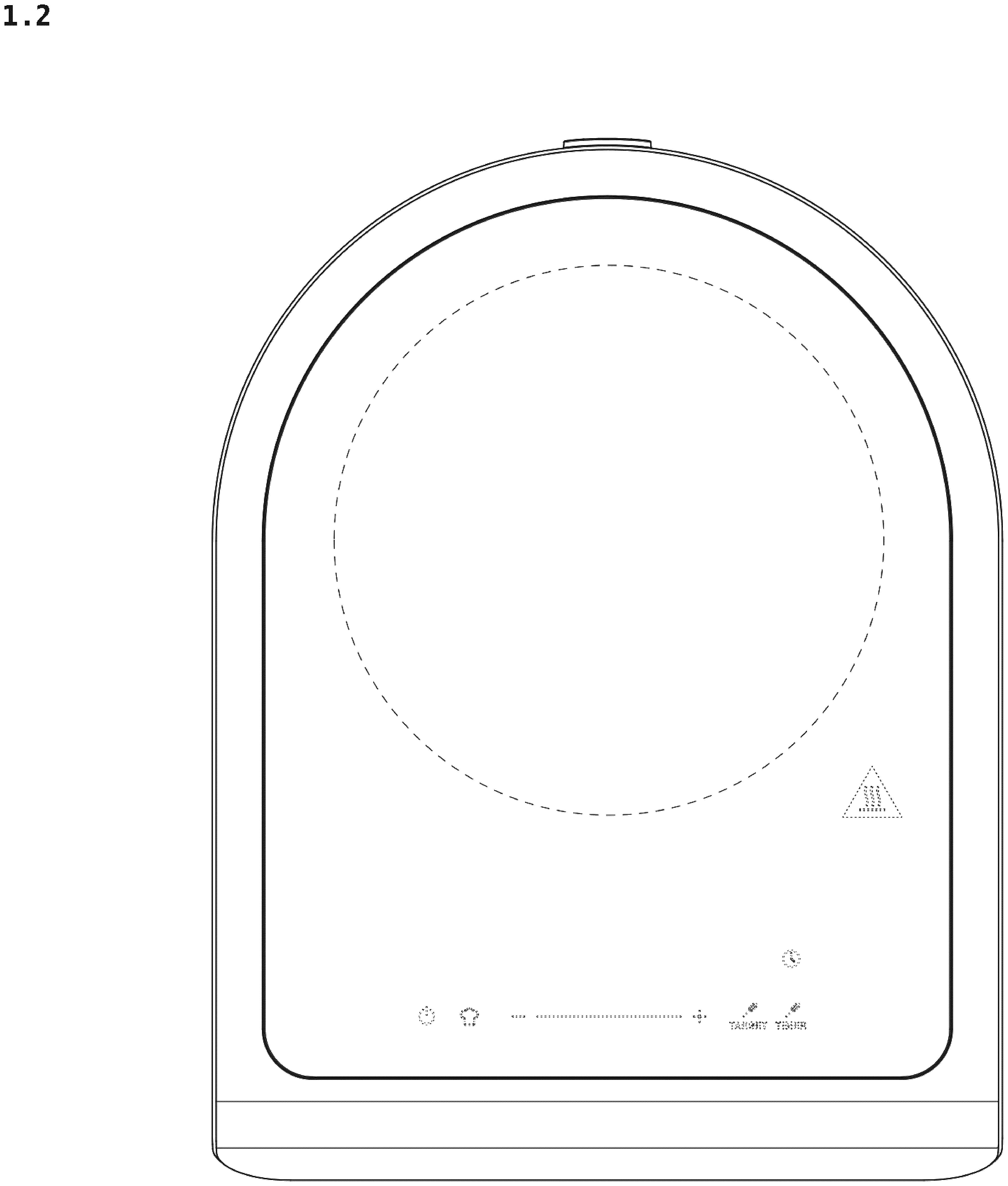 Patent USD1078365 Figure 2 – Induction cooker