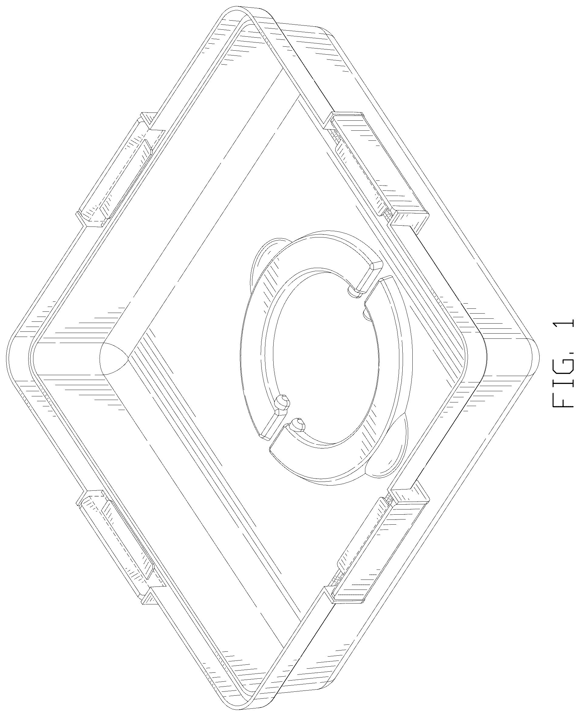 Patent USD1078369 Figure 1 – Plastic lid