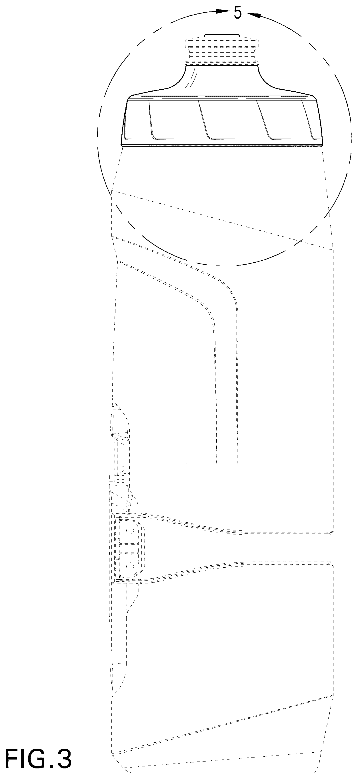 Patent USD1078371 Figure 3 – Bottle cap