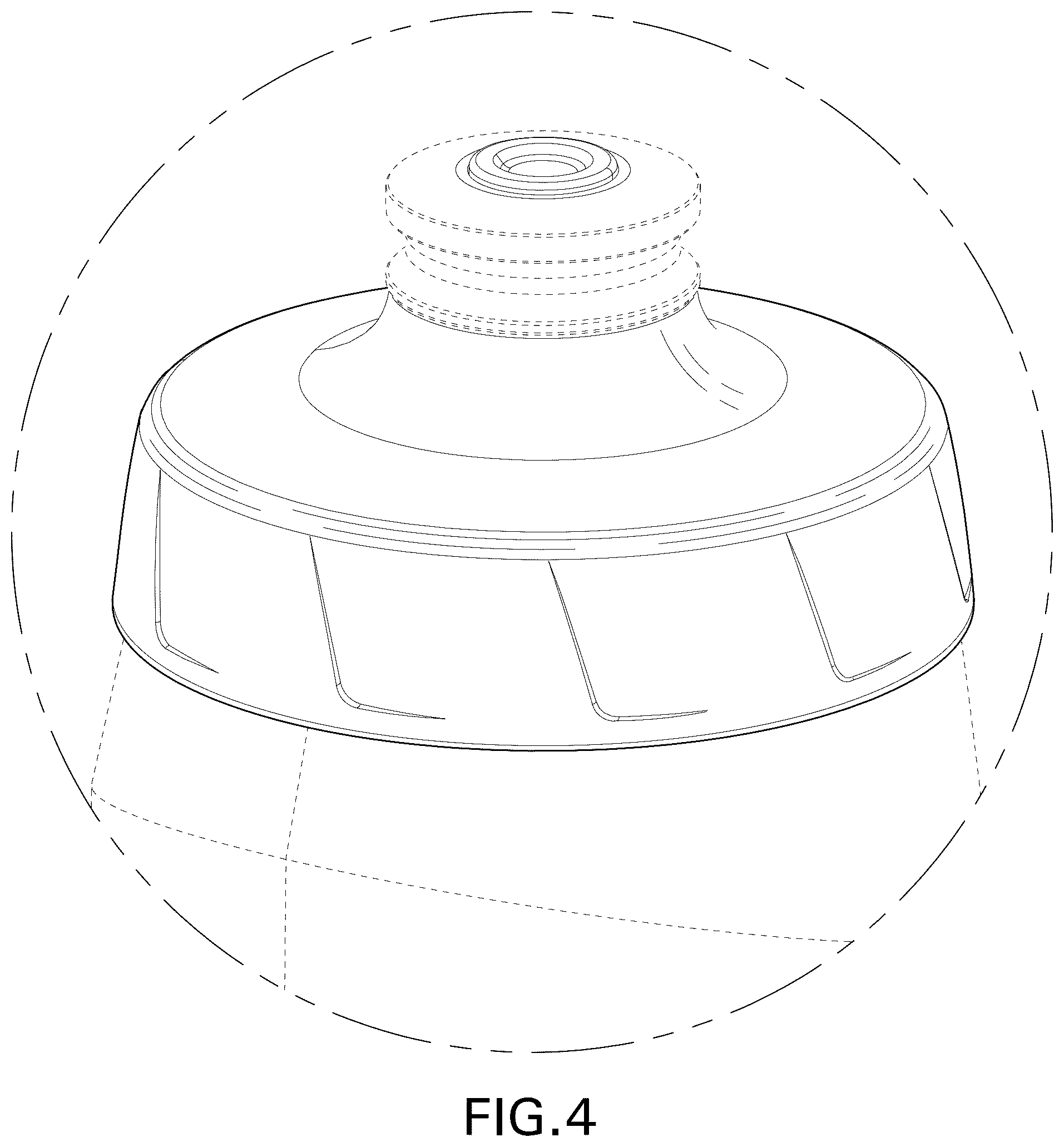 Patent USD1078371 Figure 4 – Bottle cap