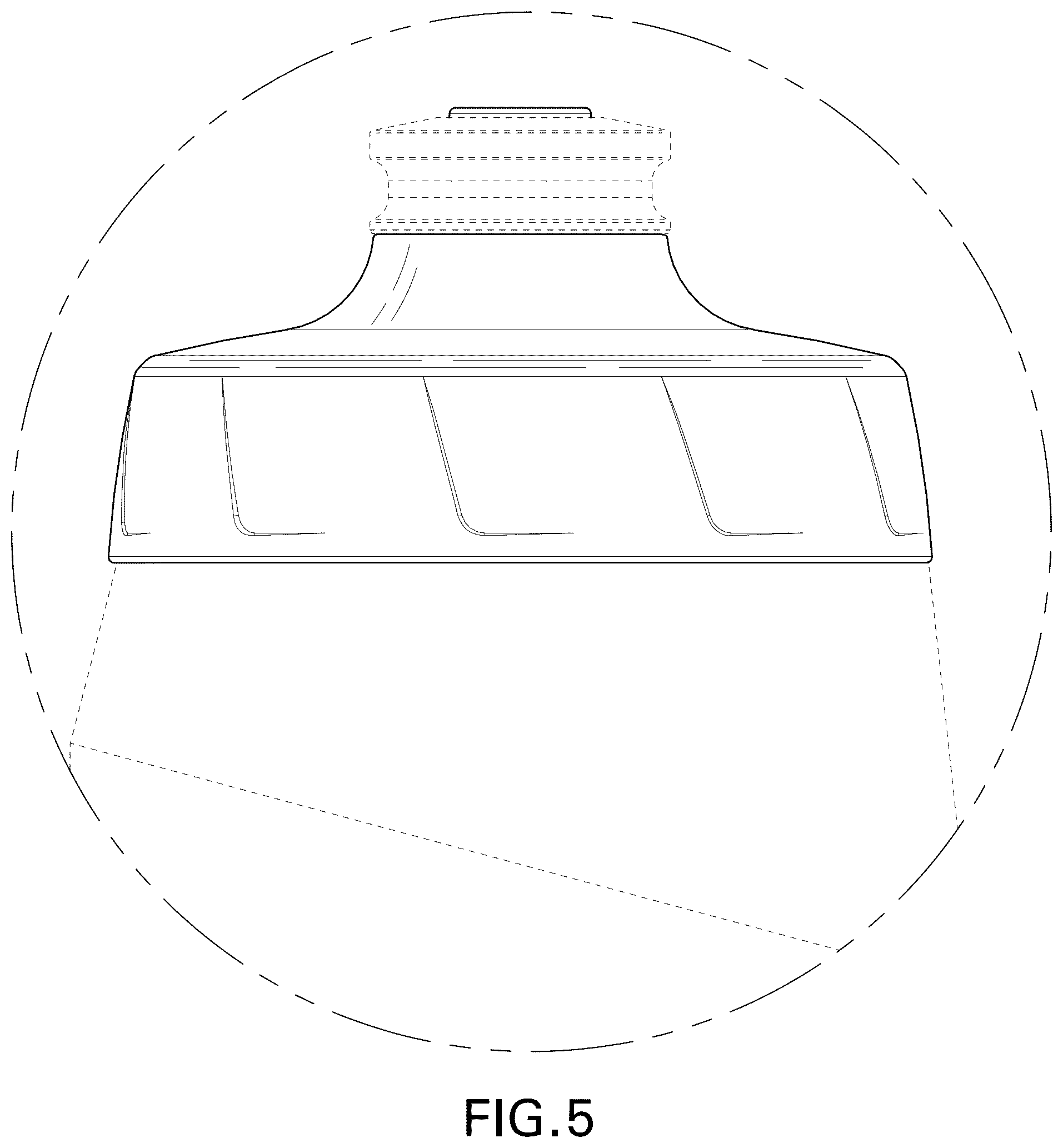 Patent USD1078371 Figure 5 – Bottle cap
