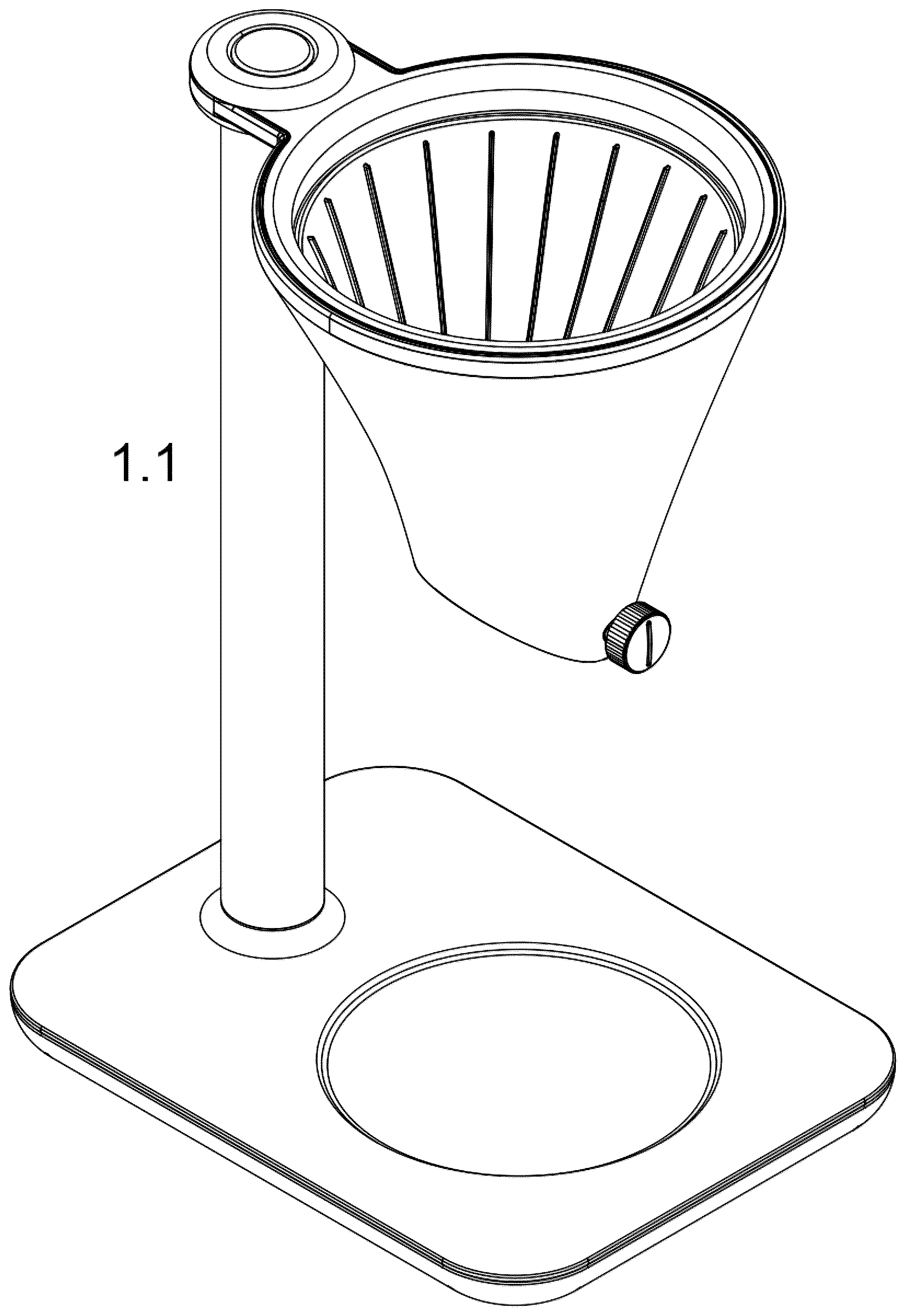 Patent USD1078376 Figure 1 – Coffee maker
