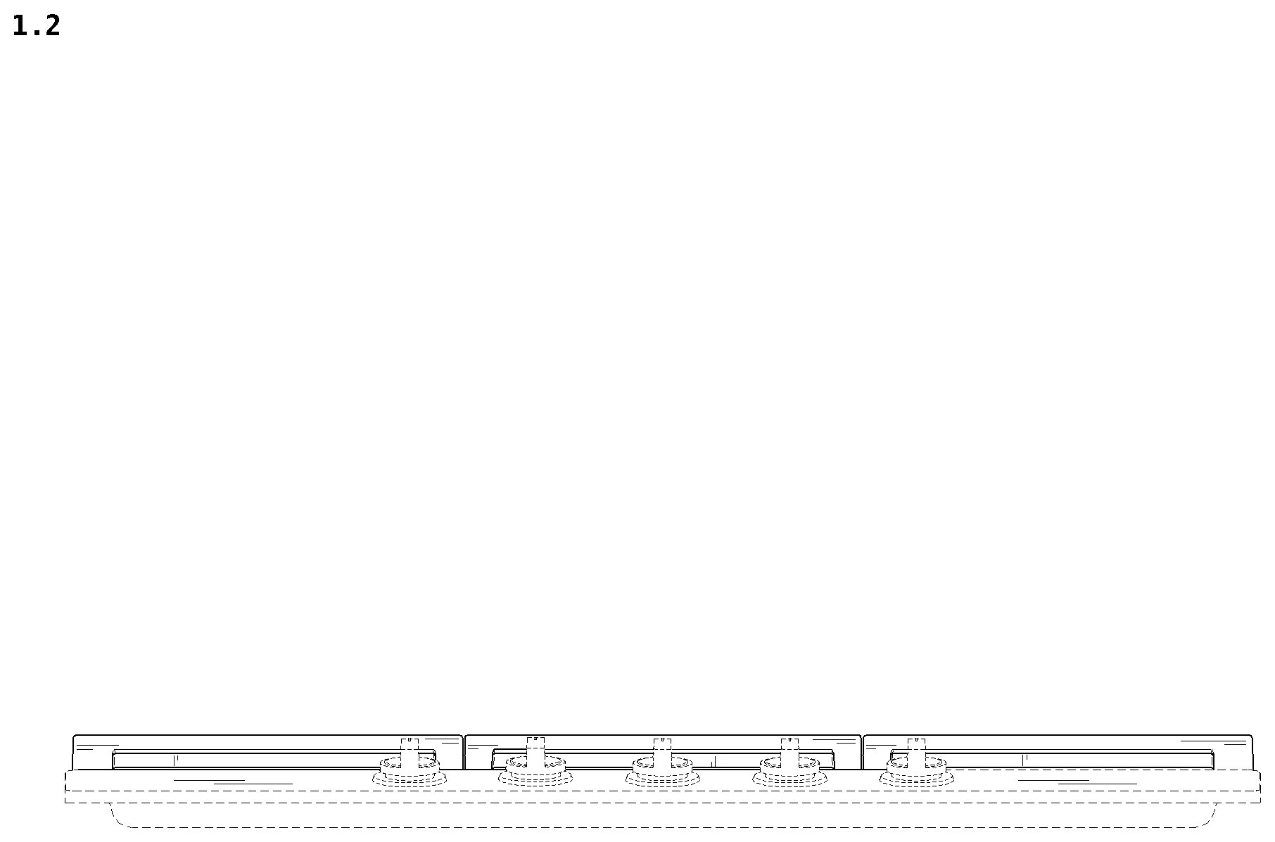 Patent USD1078379 Figure 2 – Gas cooktop