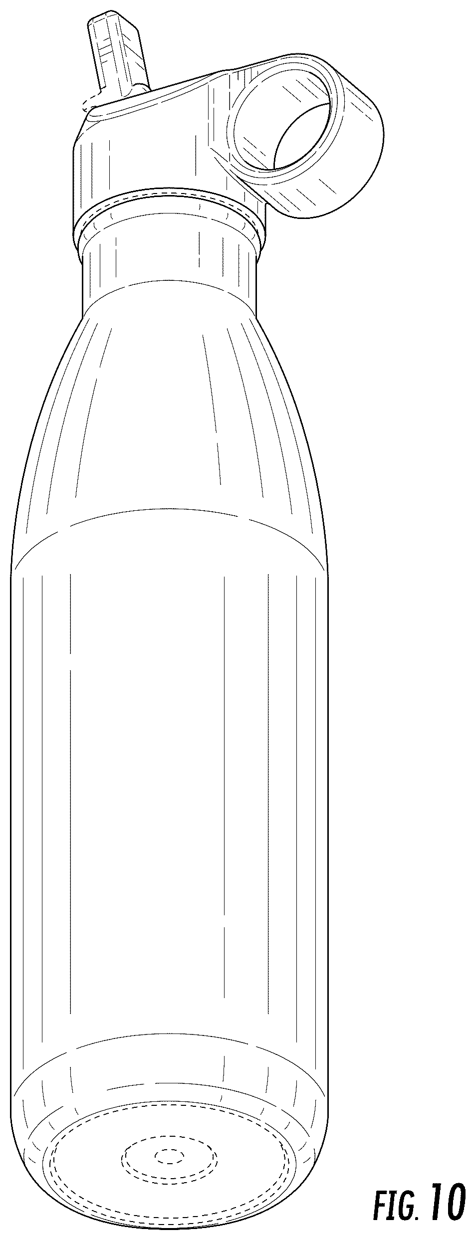 Patent USD1078382 Figure 9 – Bottle with straw lid