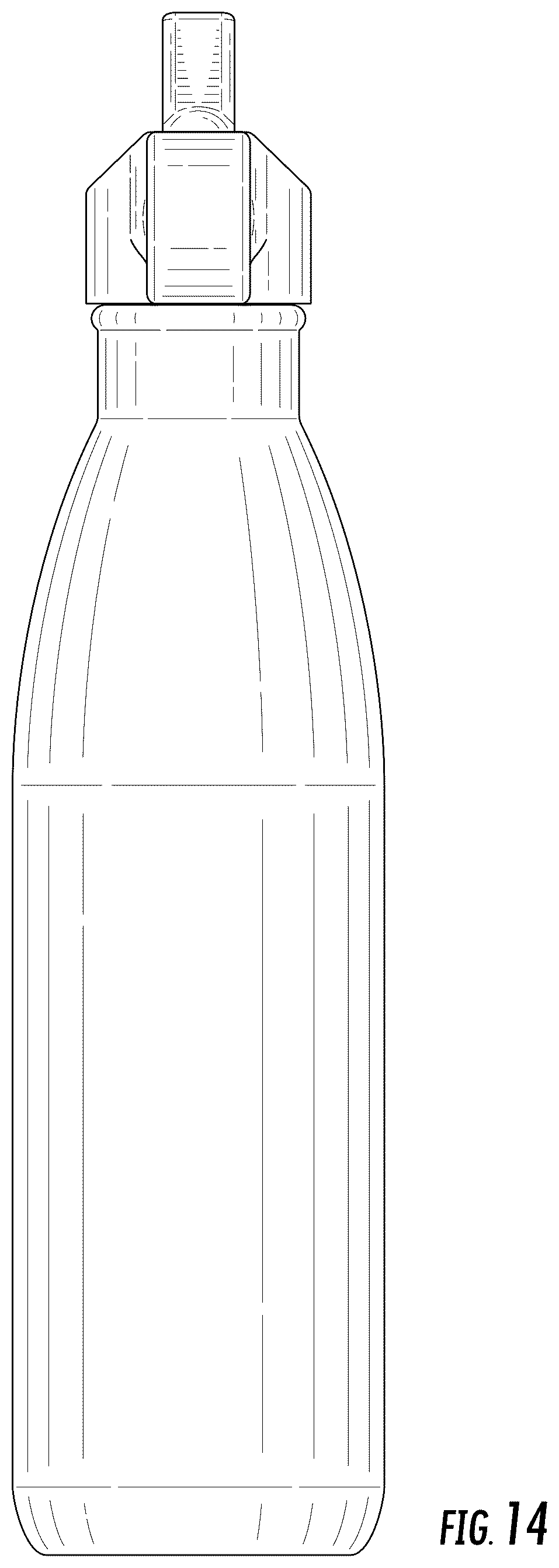 Patent USD1078382 Figure 13 – Bottle with straw lid