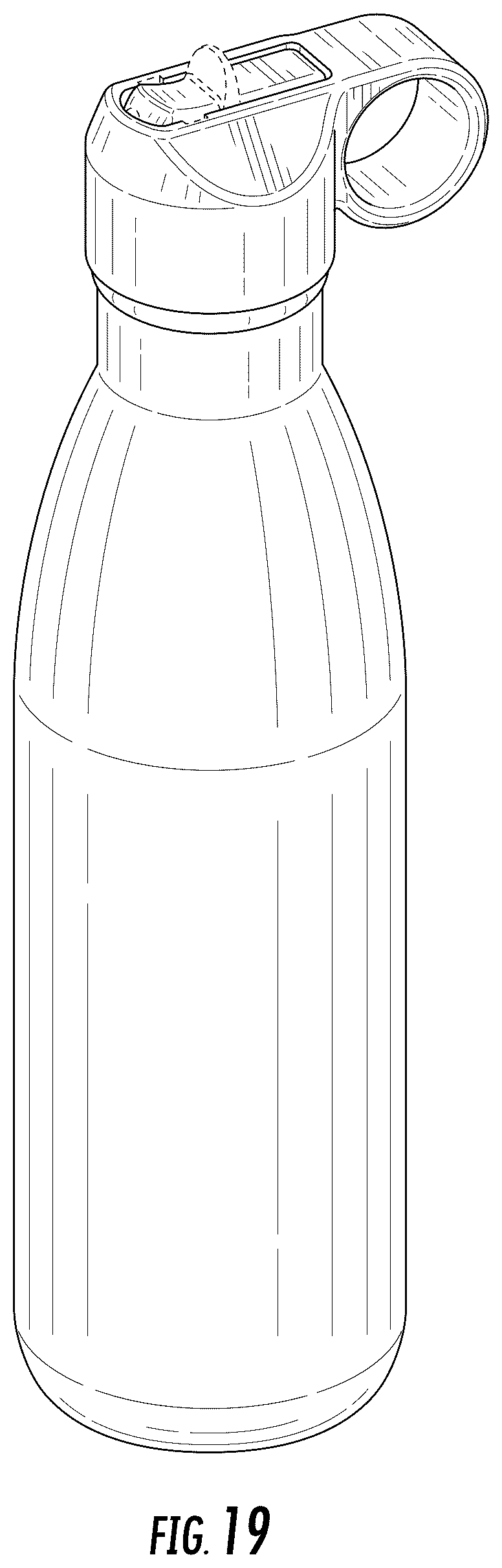 Patent USD1078382 Figure 17 – Bottle with straw lid