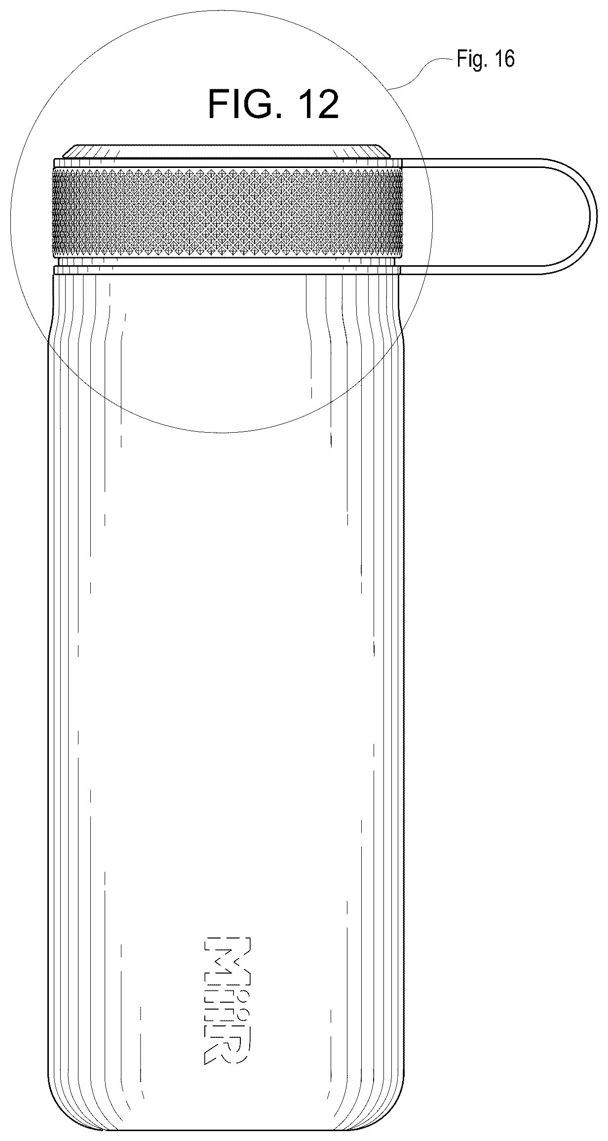 Patent USD1078385 Figure 9 – Bottle