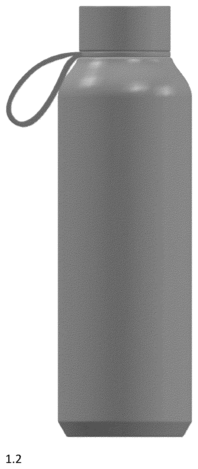 Patent USD1078387 Figure 2 – Beverage bottle