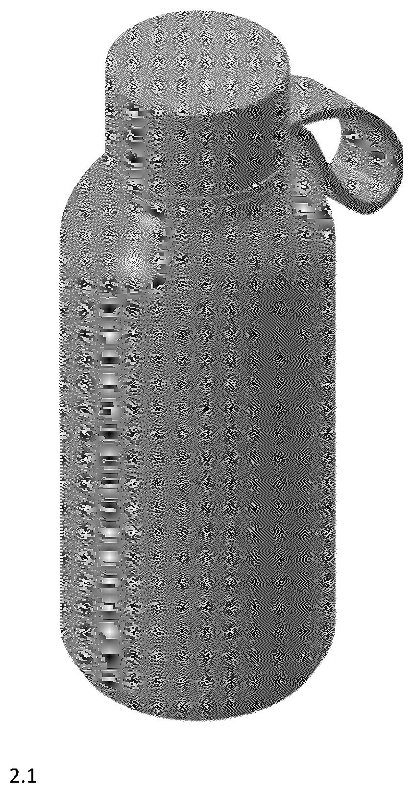 Patent USD1078387 Figure 6 – Beverage bottle