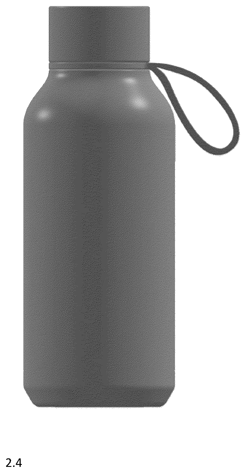 Patent USD1078387 Figure 9 – Beverage bottle