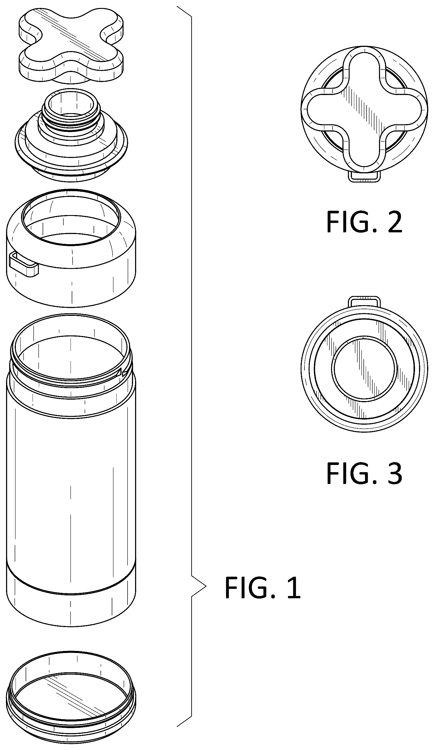Patent USD1078388 — Modular bottle — Figure 1