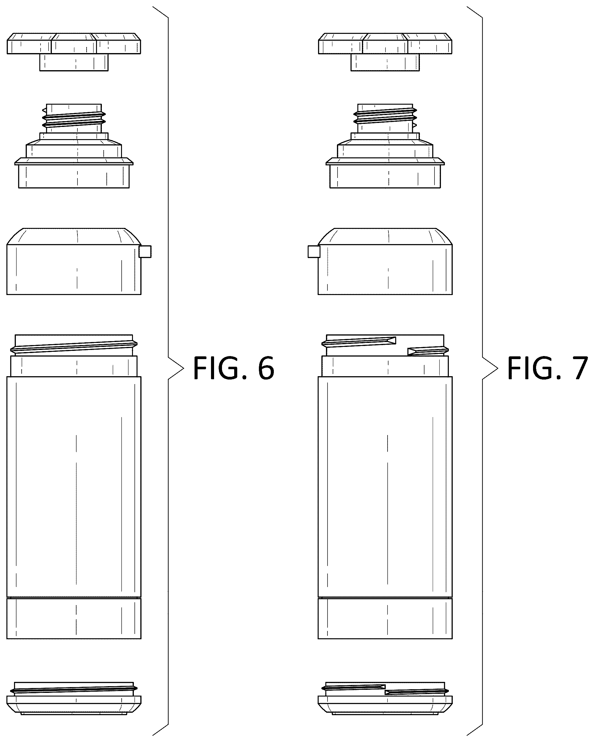 Patent USD1078388 Figure 3 – Modular bottle