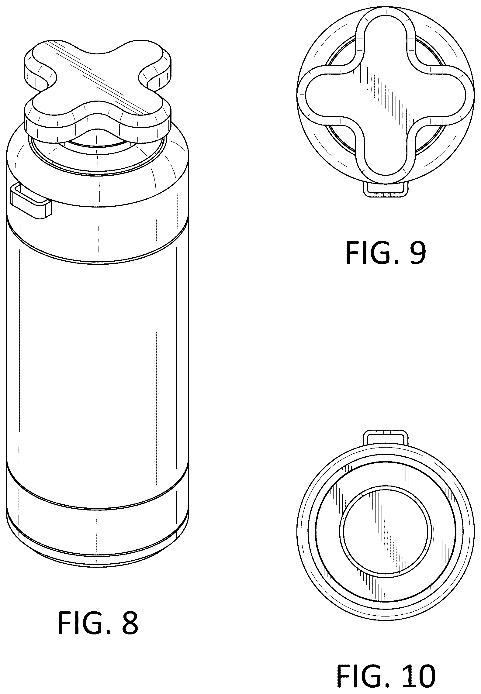 Patent USD1078388 Figure 4 – Modular bottle