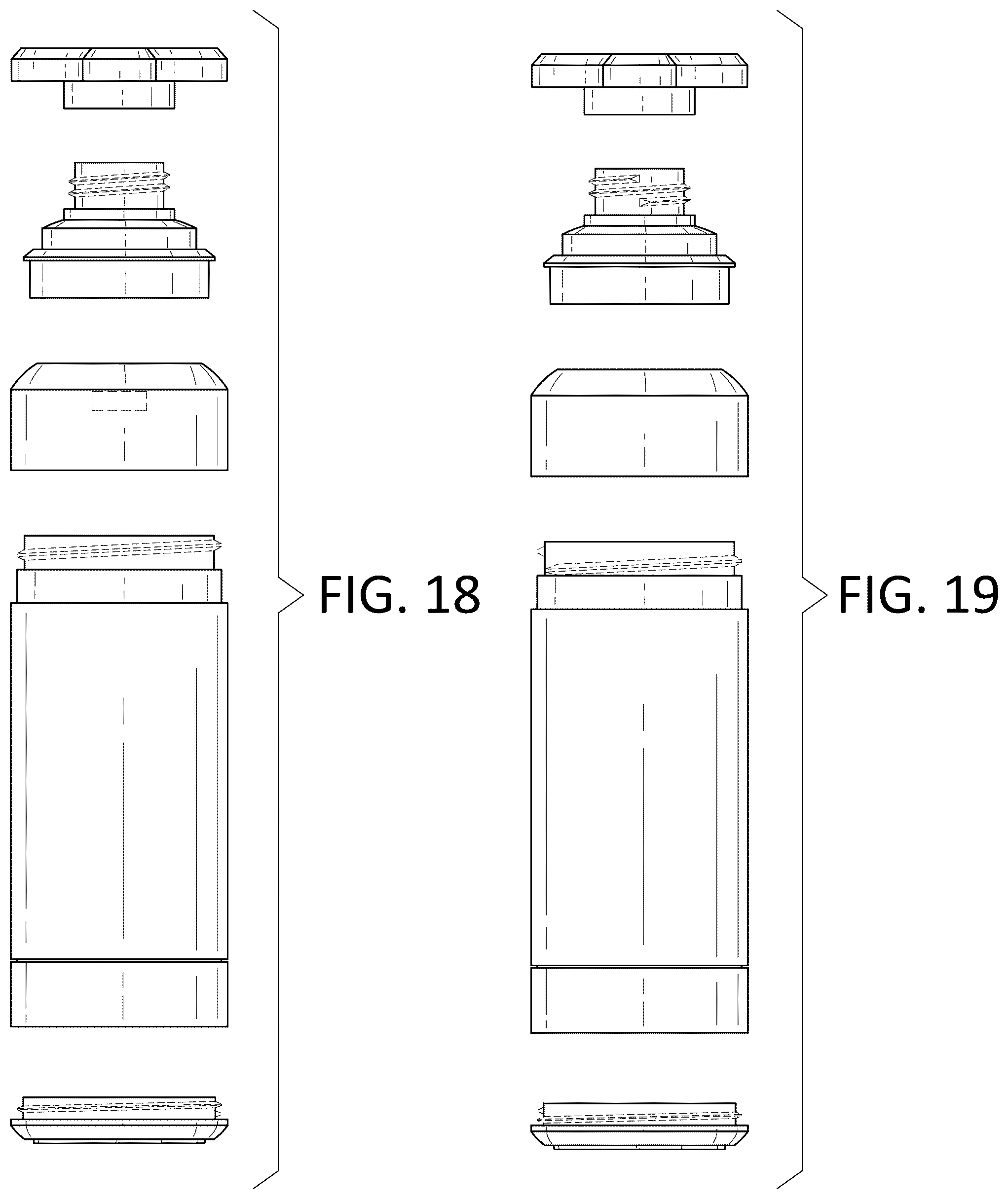 Patent USD1078388 Figure 8 – Modular bottle