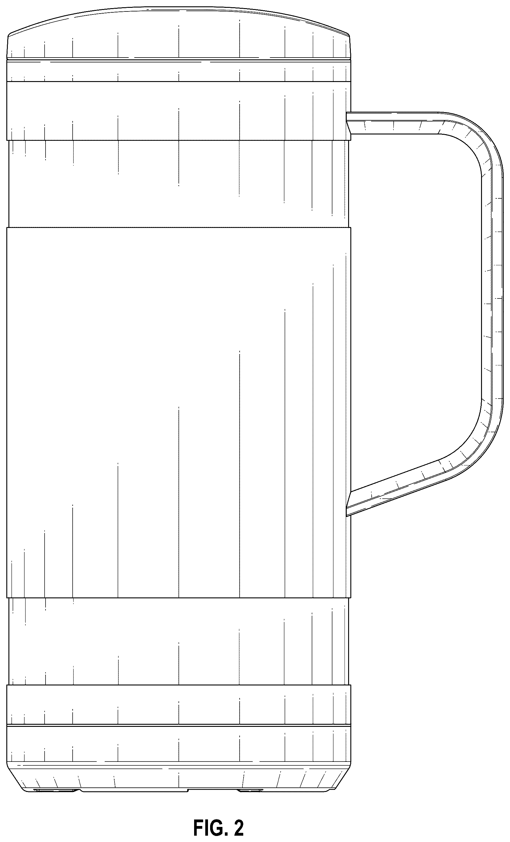 Patent USD1078390 Figure 2 – Mug with handle