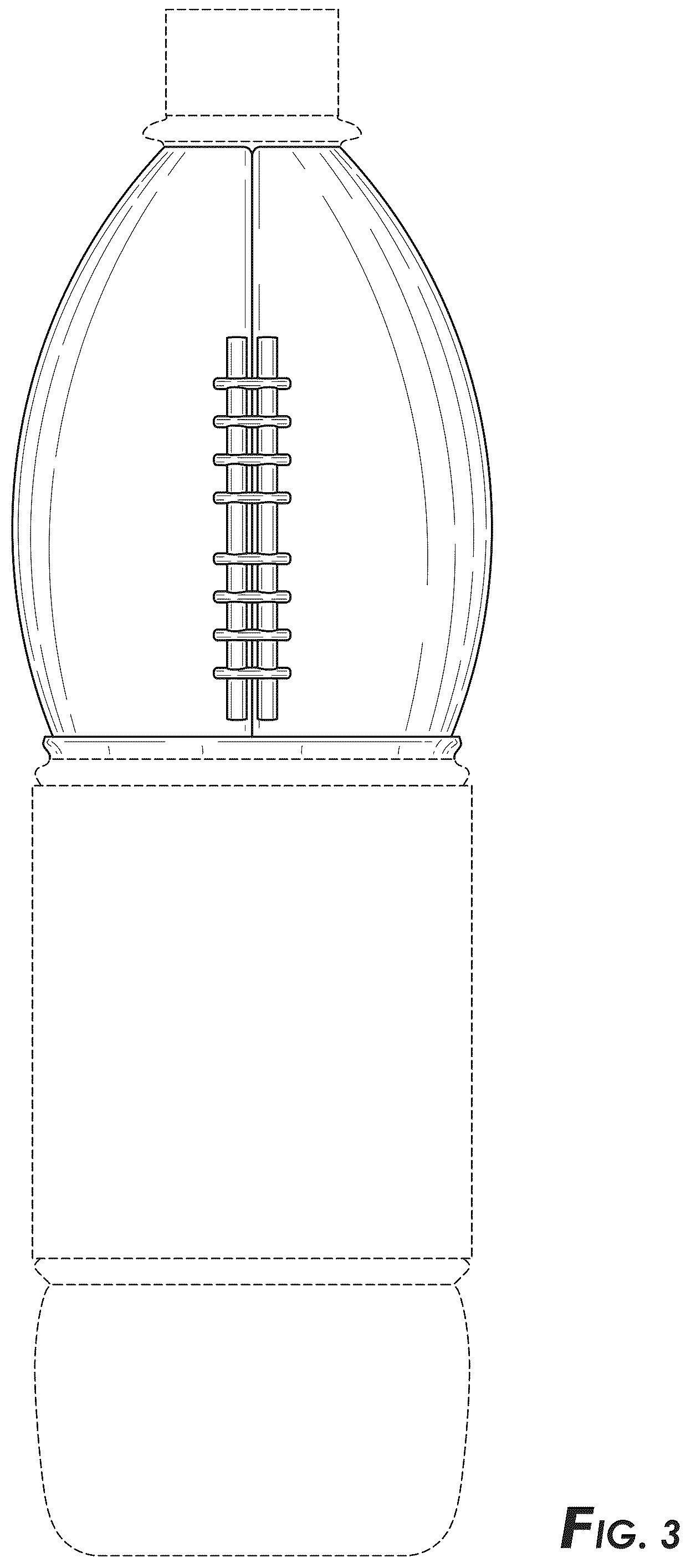 Patent USD1078402 Figure 3 – Football bottle