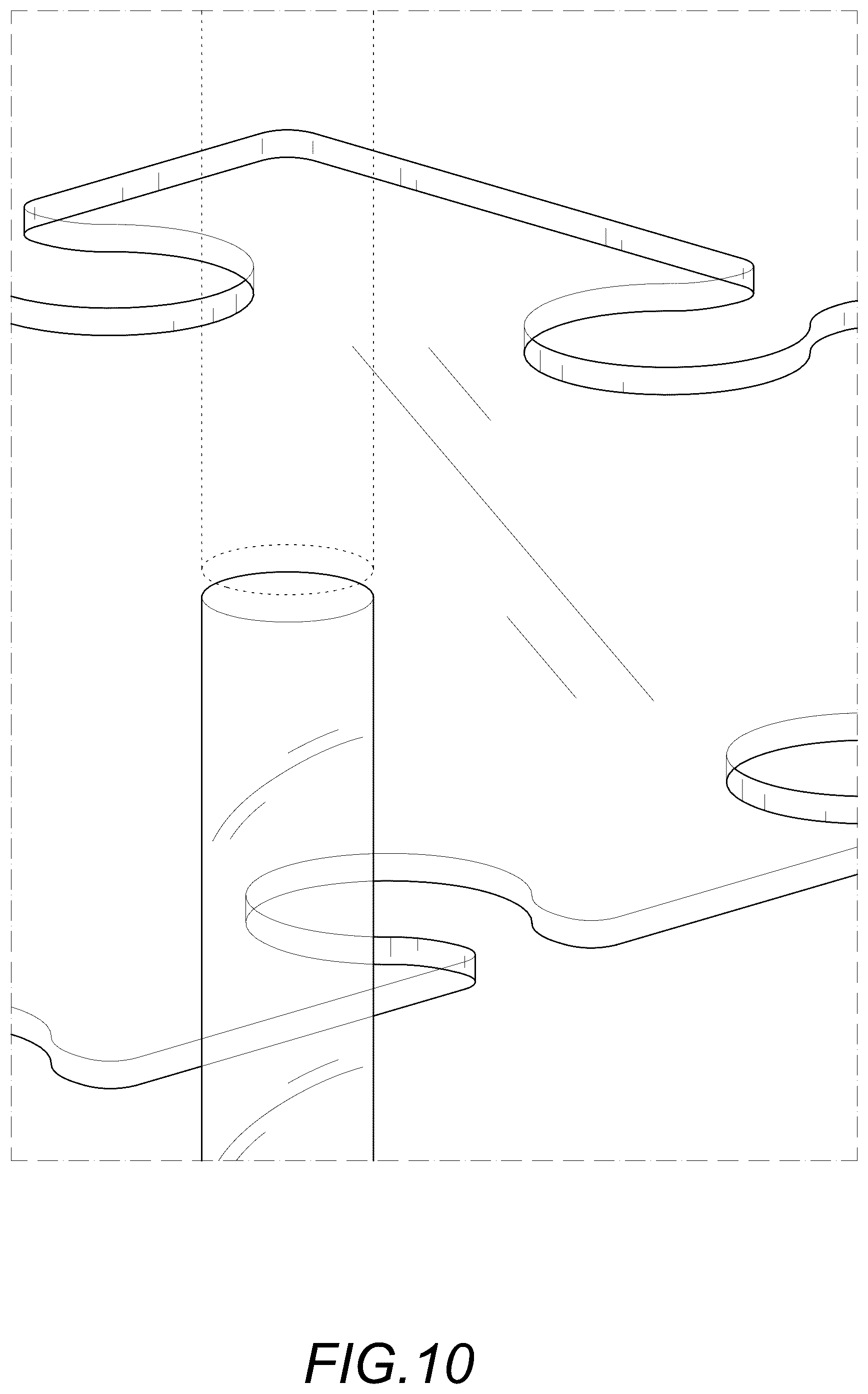 Patent USD1078409 Figure 10 – Wine glass holder