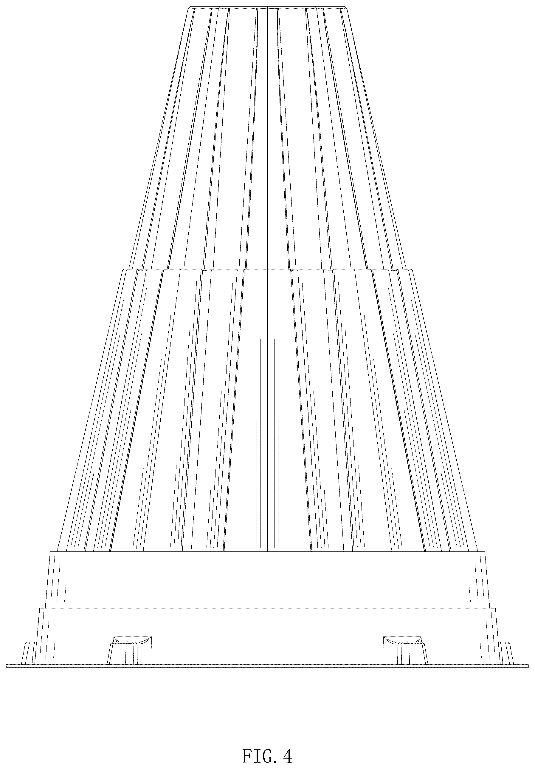 Patent USD1078413 Figure 4 – Plant cover