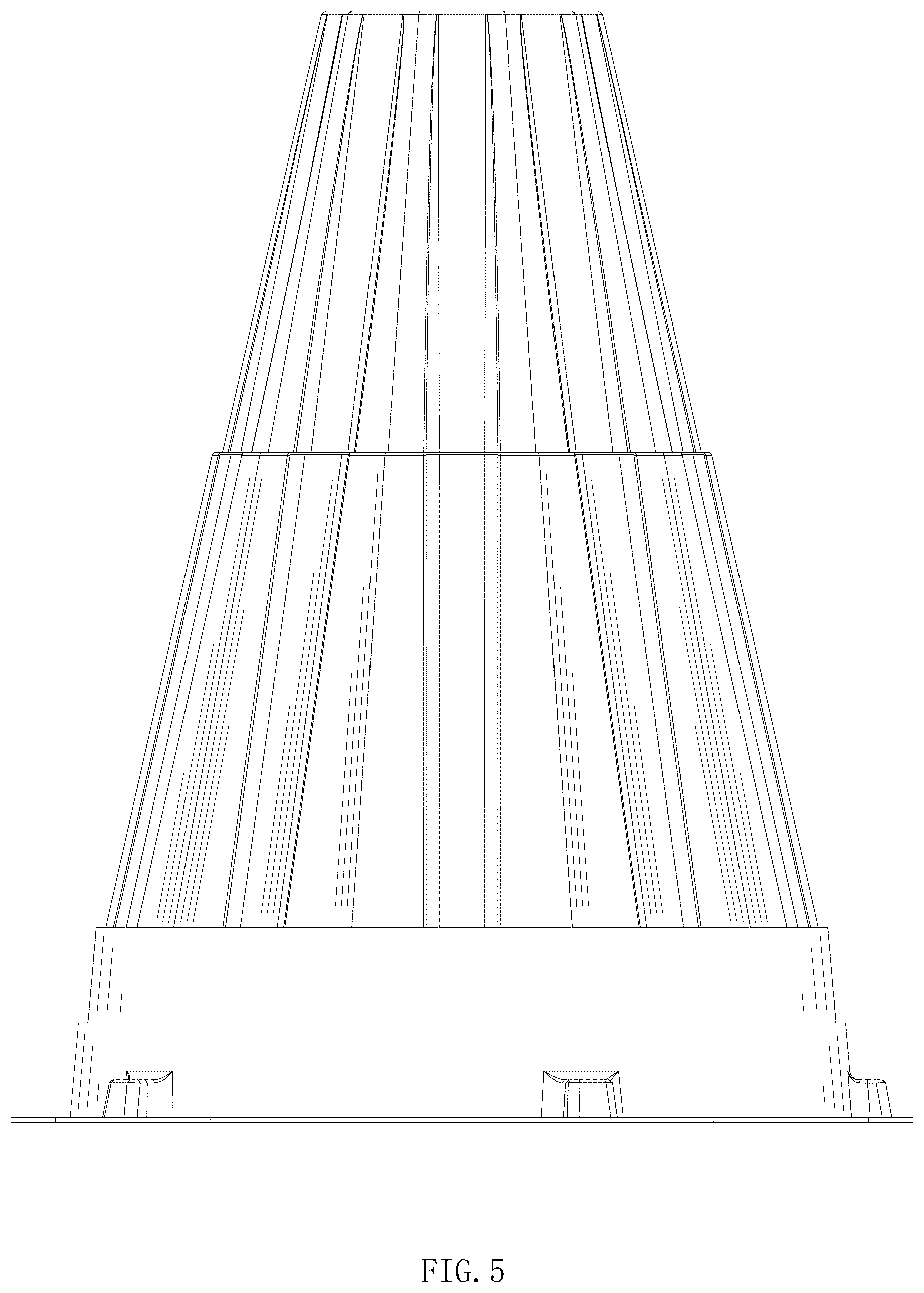 Patent USD1078413 Figure 5 – Plant cover