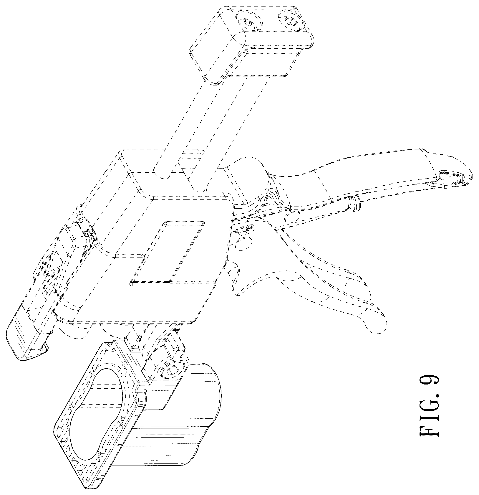 Patent USD1078415 Figure 7 – Caulking gun