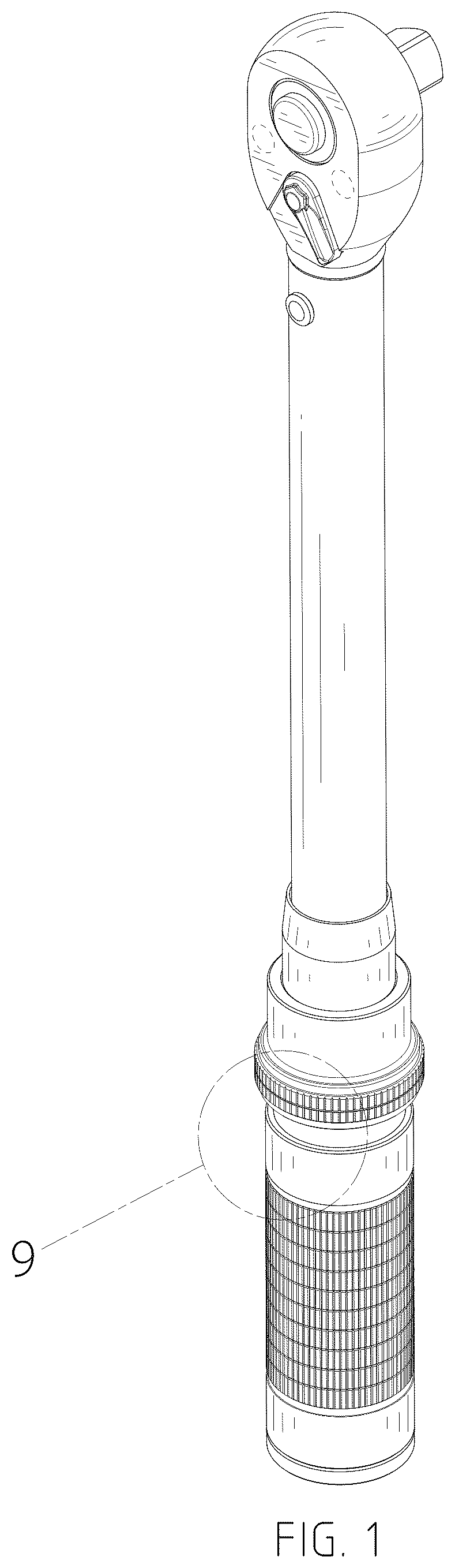 Patent USD1078419 Figure 1 – Torque wrench