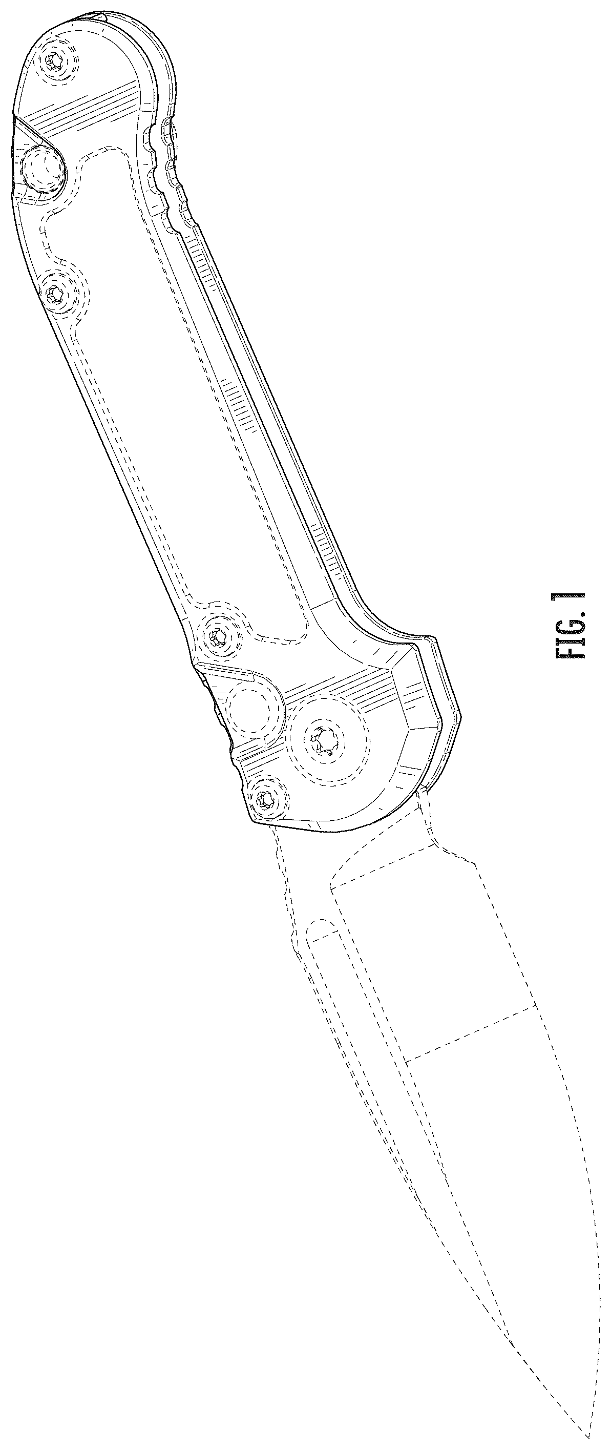 Patent USD1078434 Figure 1 – Pocket knife