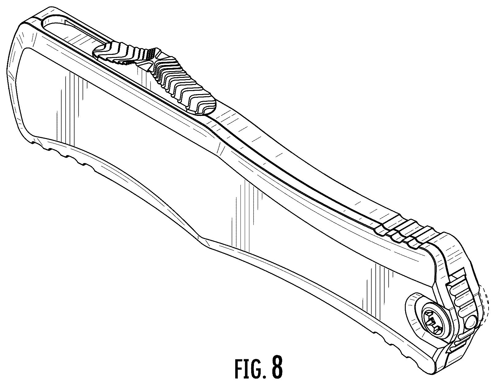 Patent USD1078435 Figure 5 – Pocket knife
