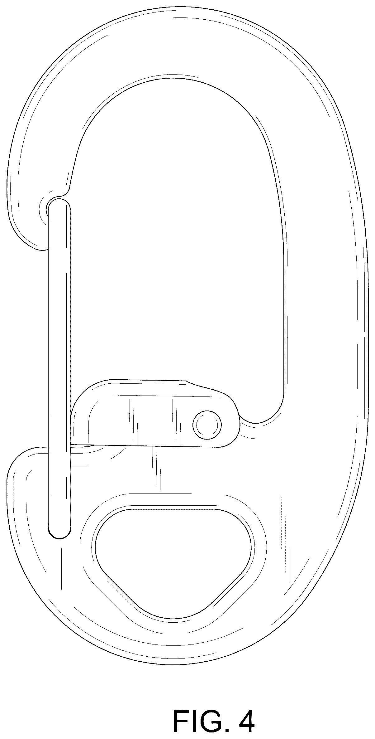 Patent USD1078447 Figure 4 – Carabiner