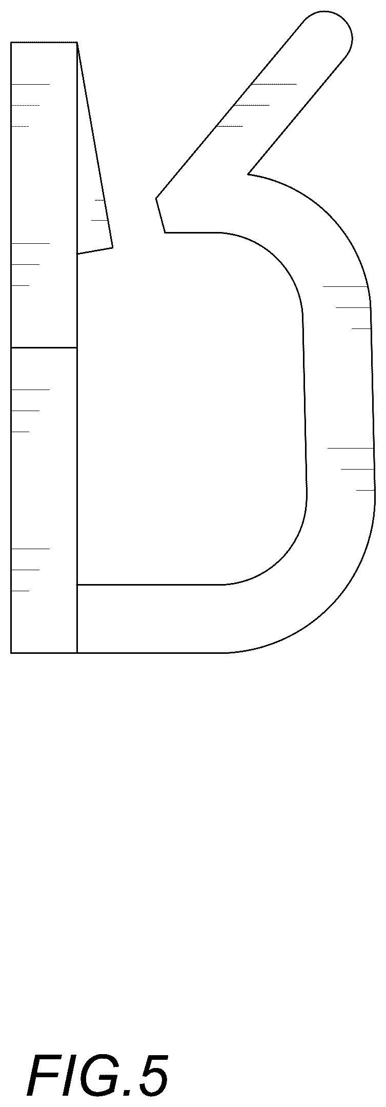 Patent USD1078451 Figure 5 – Cable organizer