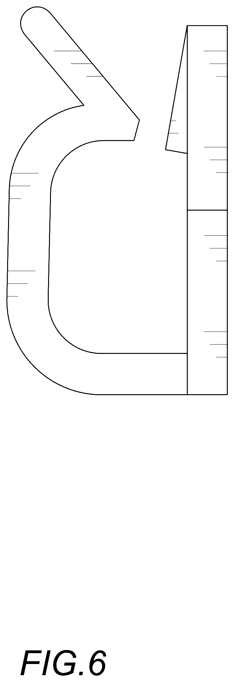 Patent USD1078451 Figure 6 – Cable organizer