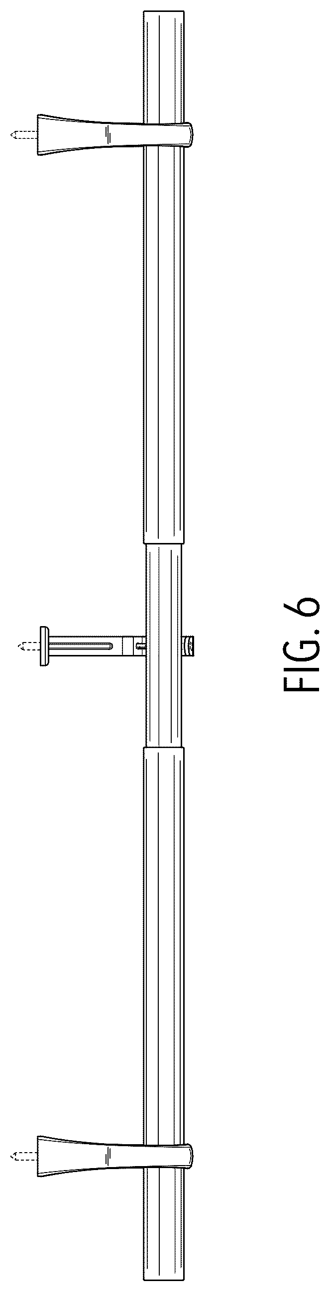 Patent USD1078454 Figure 5 – Bracket and rod assembly