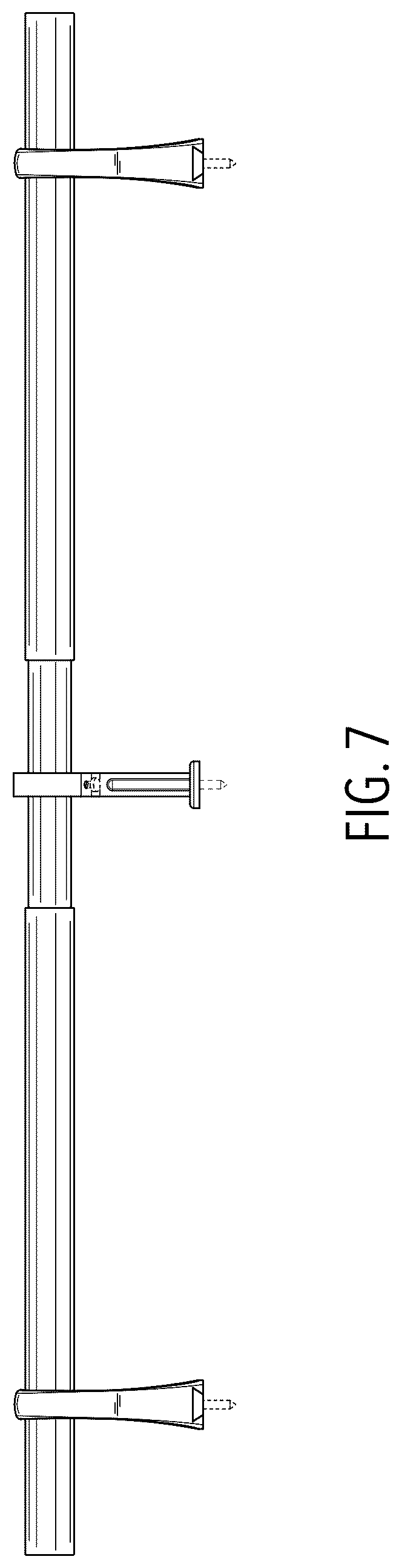Patent USD1078454 Figure 6 – Bracket and rod assembly