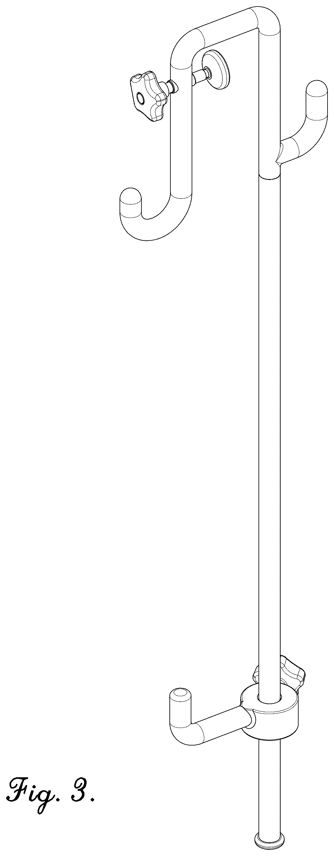 Patent USD1078456 Figure 3 – Hook device for holding tool organizers