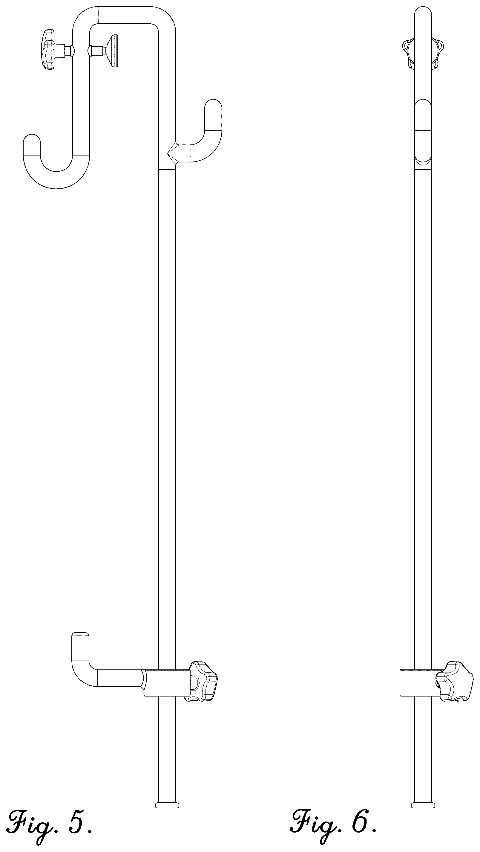 Patent USD1078456 Figure 5 – Hook device for holding tool organizers