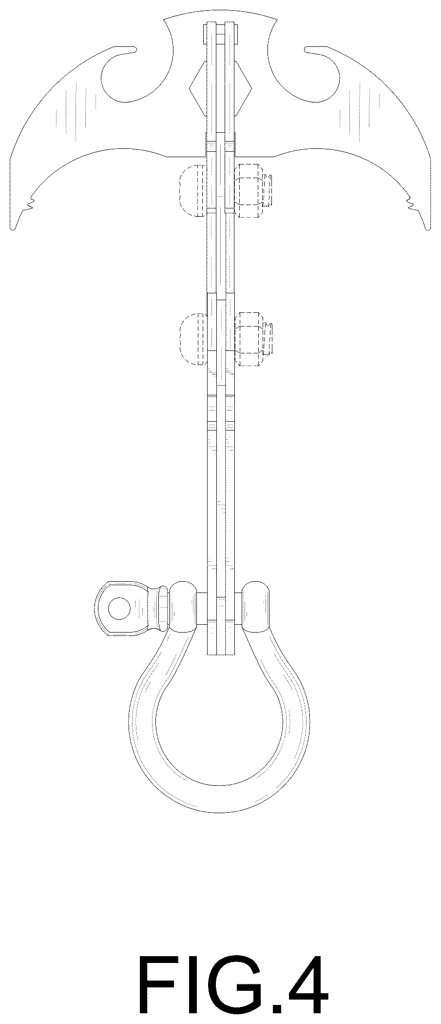 Patent USD1078458 Figure 4 – Gravity grappling hook