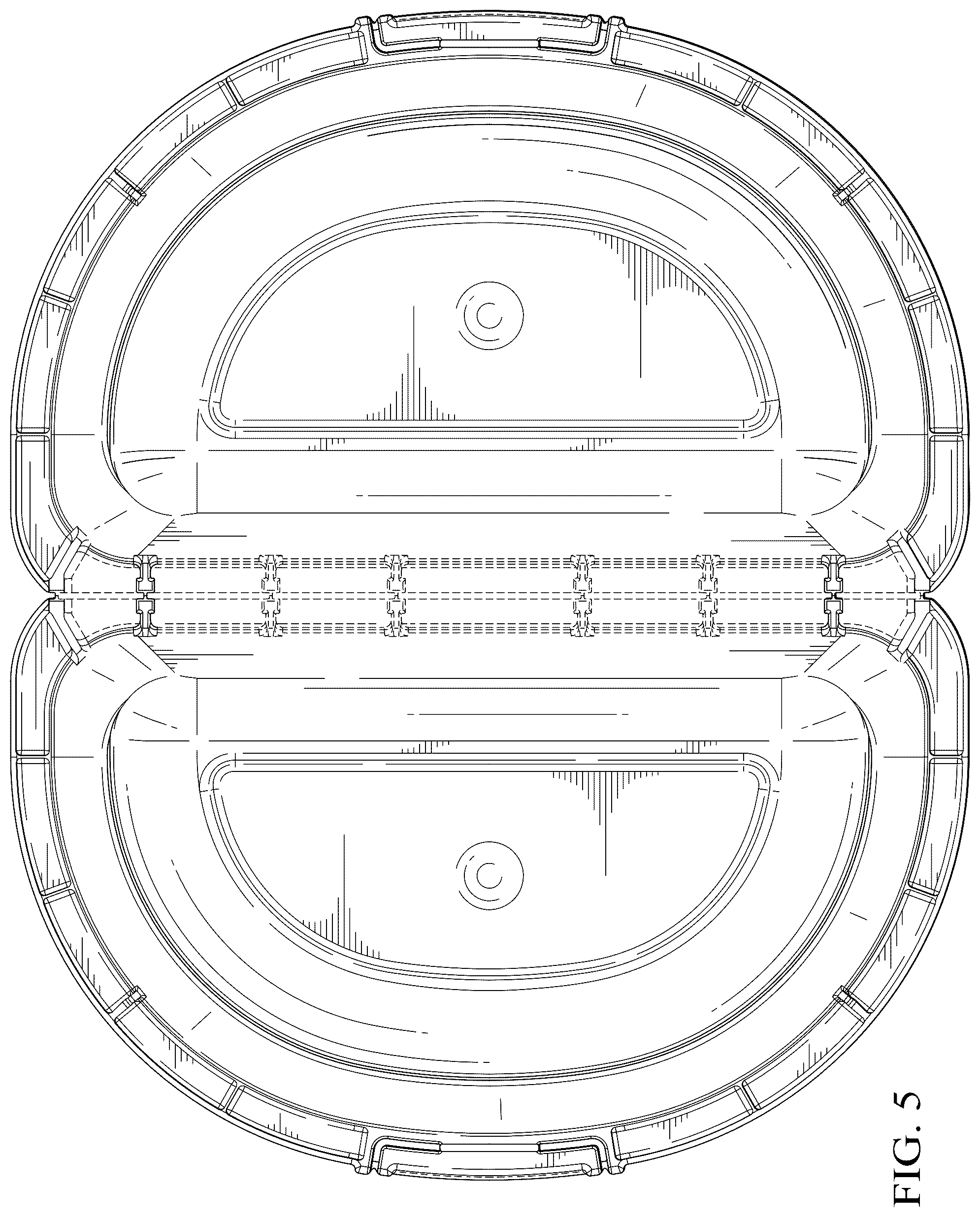 Patent USD1078465 Figure 5 – Food packaging container