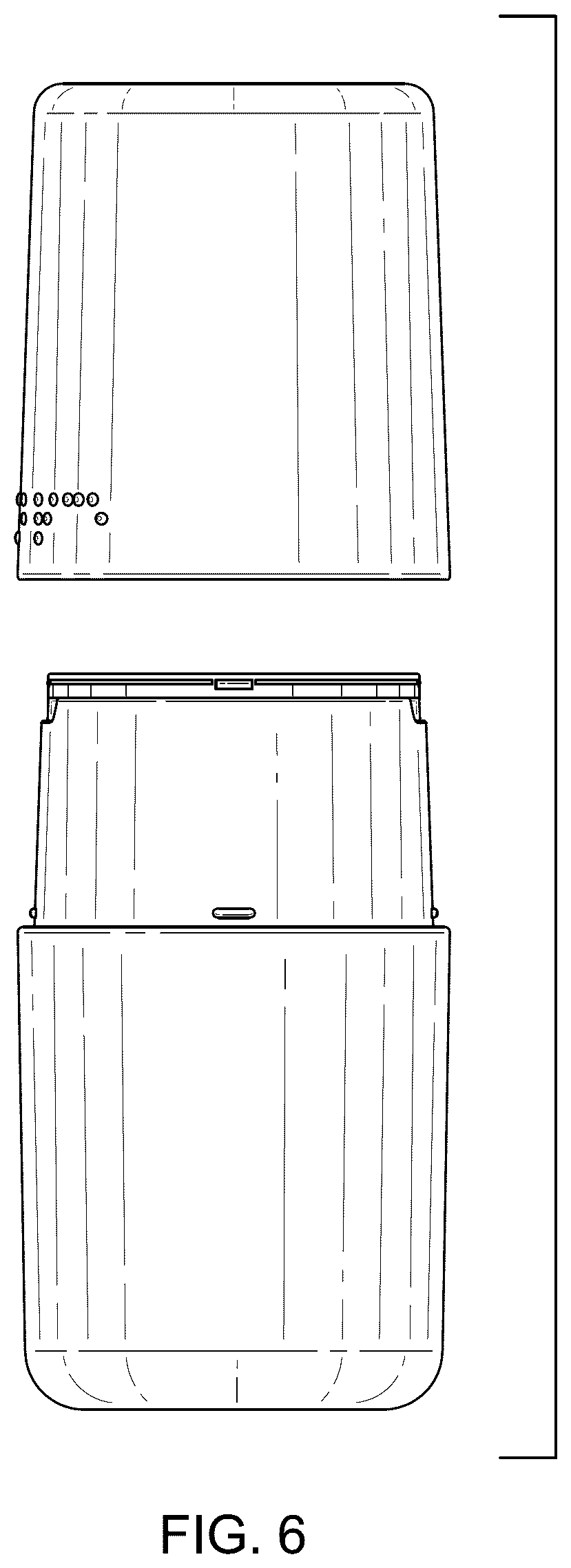 Patent USD1078476 Figure 6 – Cosmetic package