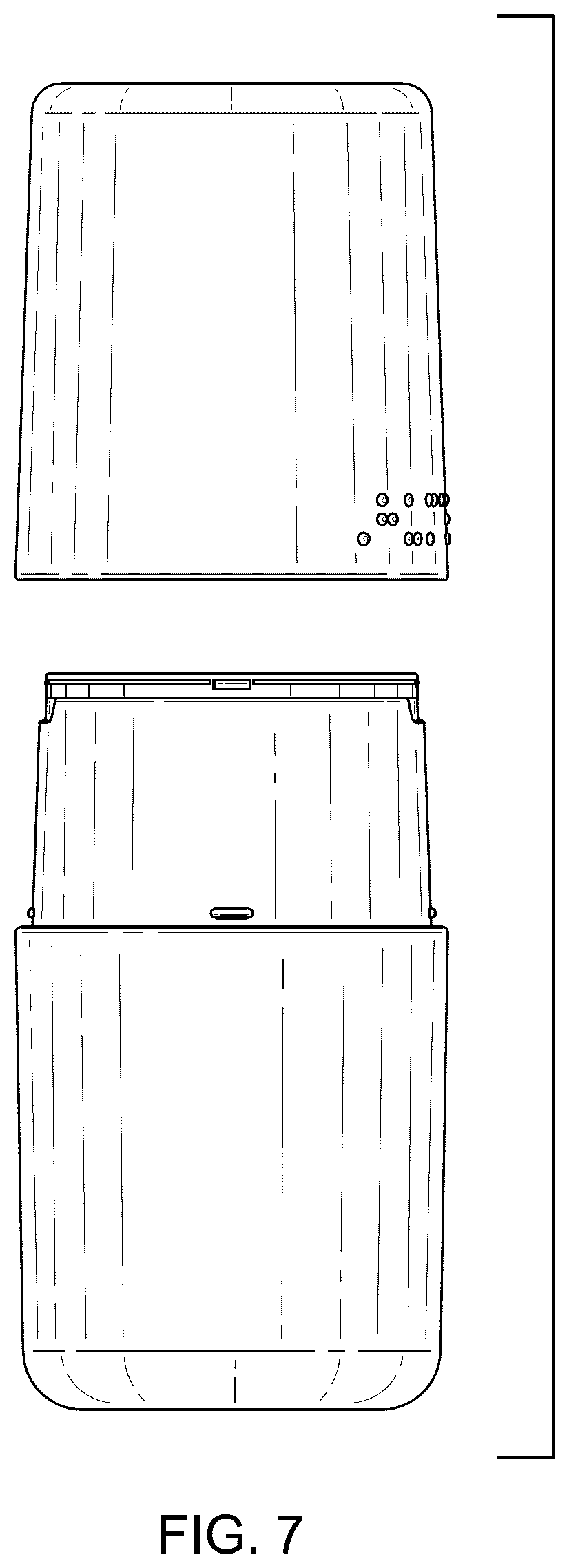 Patent USD1078476 Figure 7 – Cosmetic package