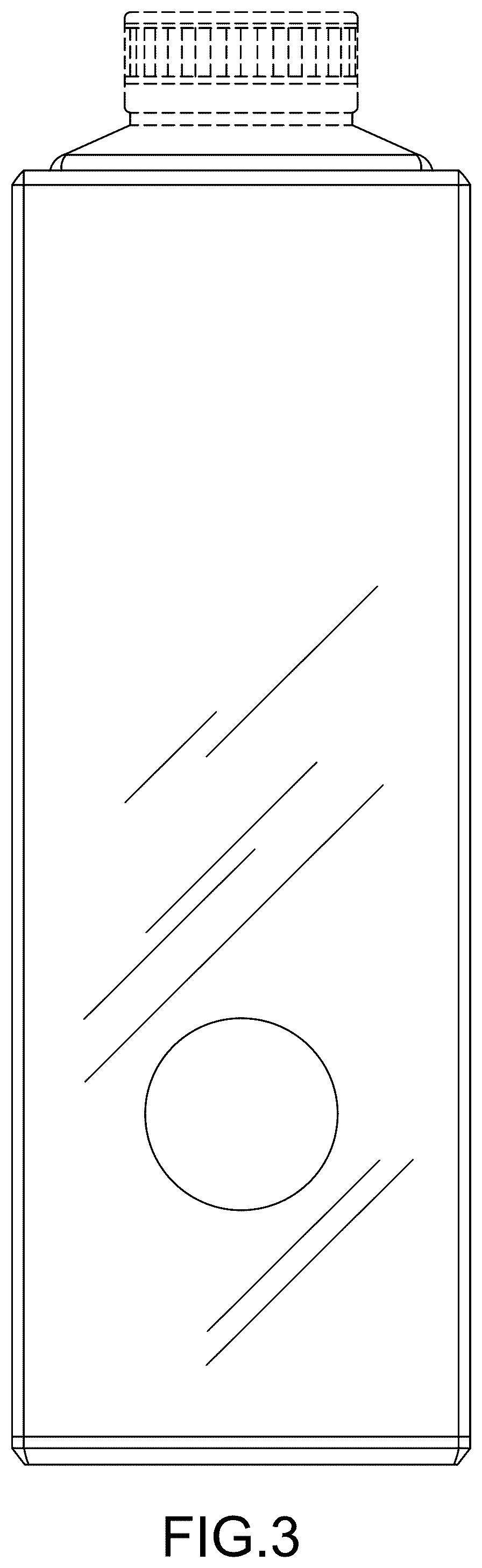 Patent USD1078483 Figure 3 – Water bottle