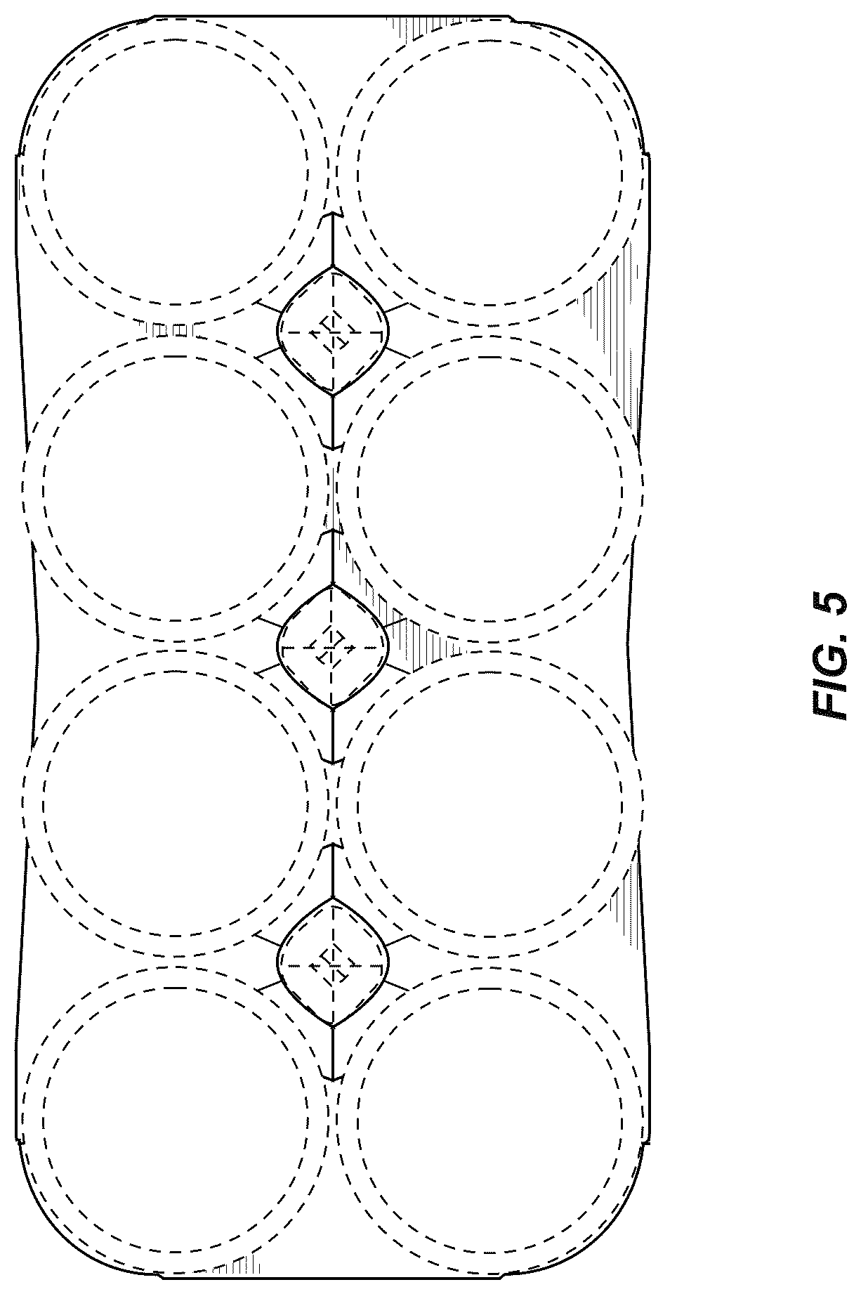 Patent USD1078489 Figure 5 – Carrier for containers