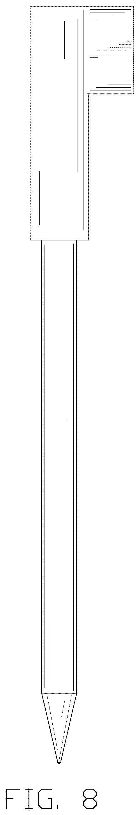 Patent USD1078502 Figure 8 – Combination of thermometer probe and probe box