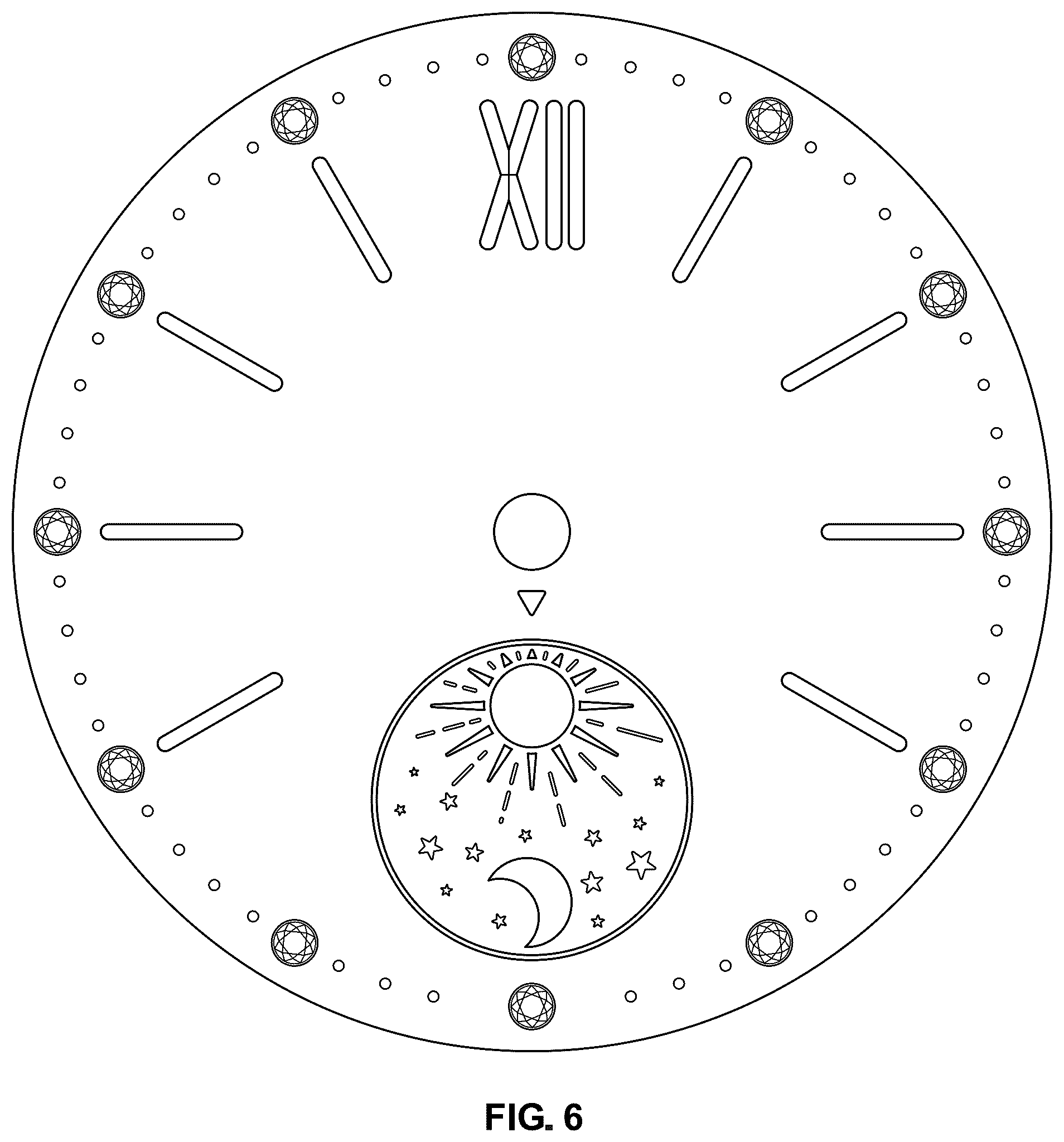 Patent USD1078521 Figure 6 – Watch dial