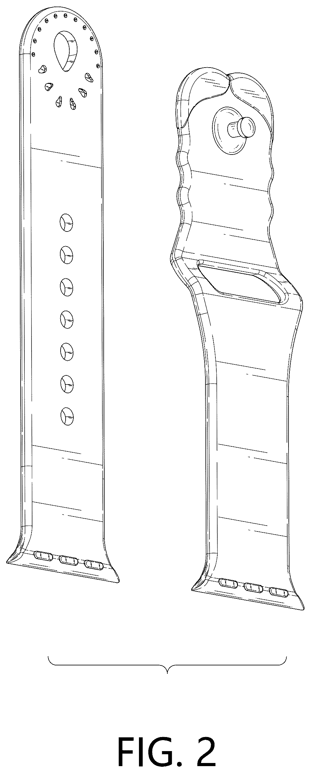 Patent USD1078526 Figure 2 – Watchband