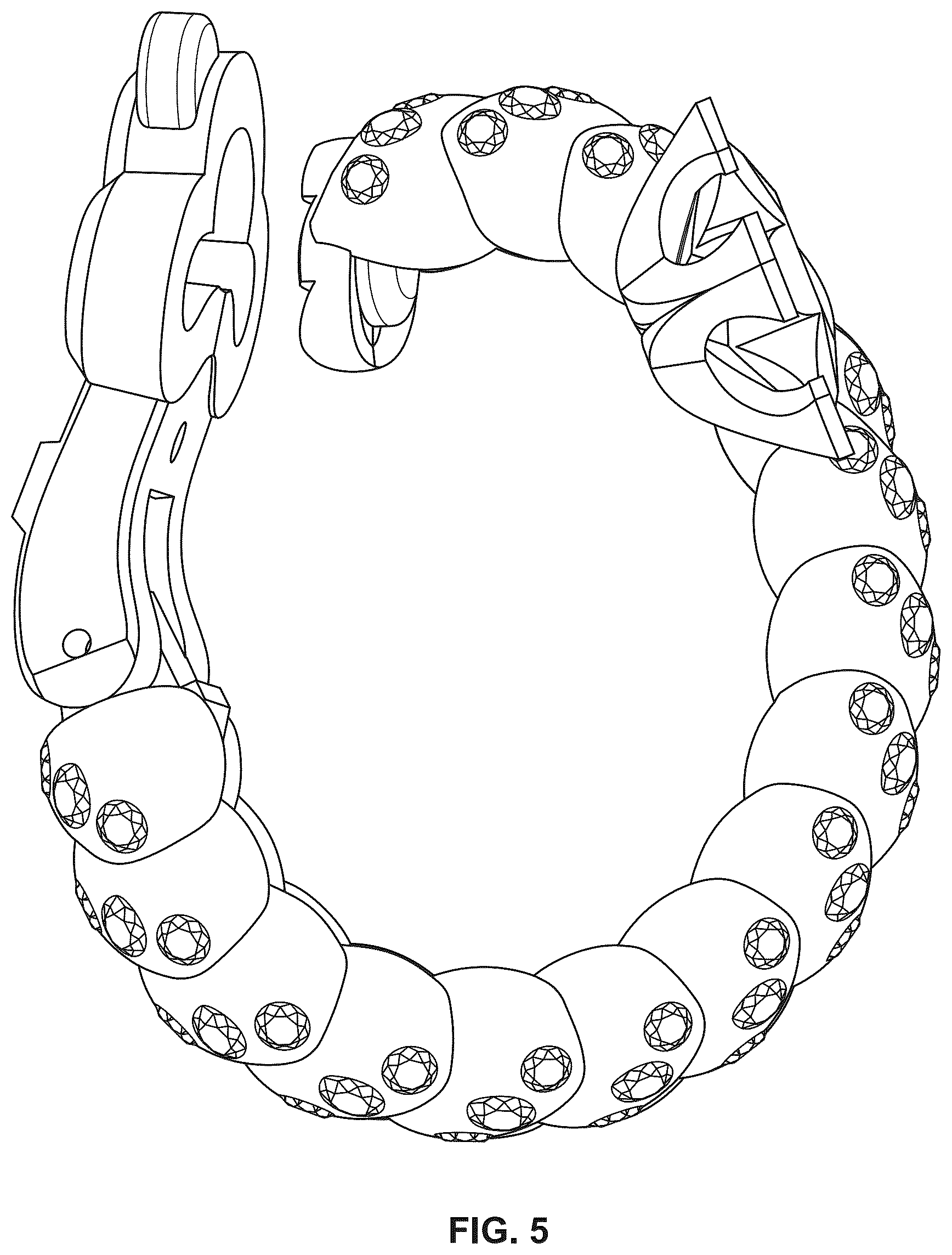 Patent USD1078530 Figure 5 – Article of jewelry