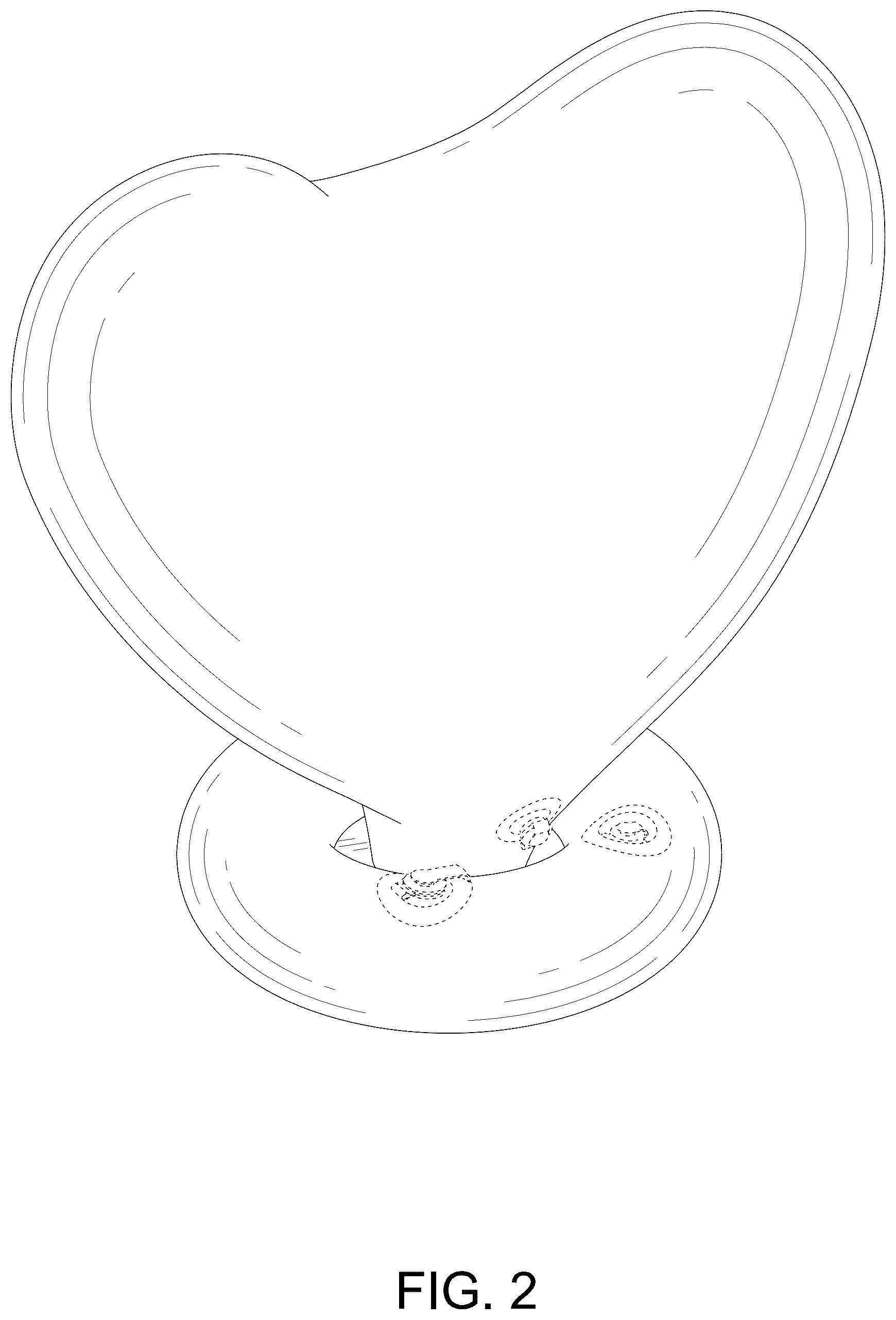 Patent USD1078534 — Heart shaped ornament — Figure 1
